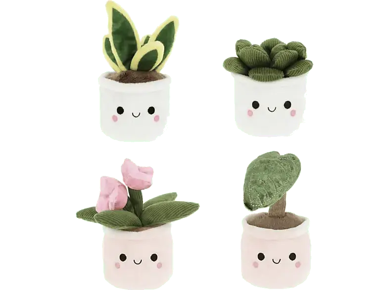 Plant & Flower Bobballs - Blumen + Pflanzen - Pl&uuml;sch ca. 12 cm, 1Stk. Dekopflanze