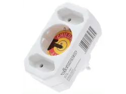 Vivanco 05263 Schuko/ Euro-Adapter ohne Schalter; Schuko-Adapter