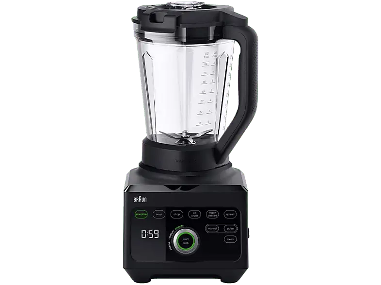 Braun JB9040BK PowerBlend 9 Standmixer (Schwarz, 1600 Watt, 3 l)