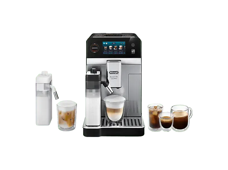 De'Longhi ECAM 470.85.MB ELETTA ultra Kaffeevollautomat (Silber, Kegelmahlwerk, 19 bar)
