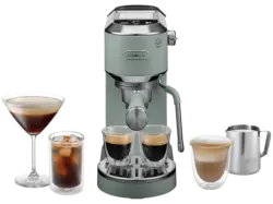 De'Longhi EC 890.GR Dedica Duo Espressomaschine (Jade Green, 1450 Watt, 15 bar)