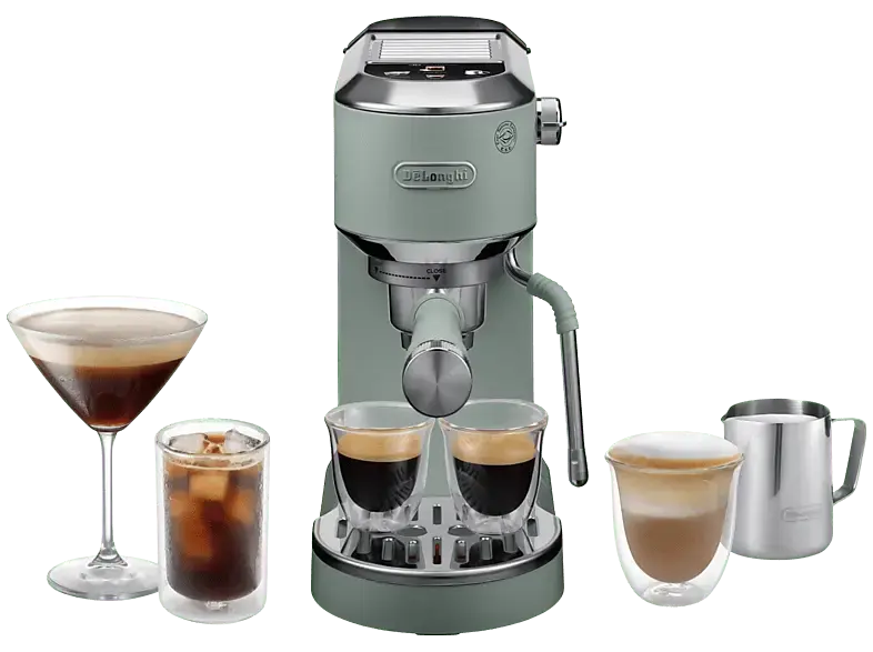 De'Longhi EC 890.GR Dedica Duo Espressomaschine (Jade Green, 1450 Watt, 15 bar)