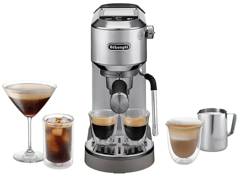 De'Longhi EC 890.M Dedica Duo Espressomaschine (Edelstahl, 1450 Watt, 15 bar)