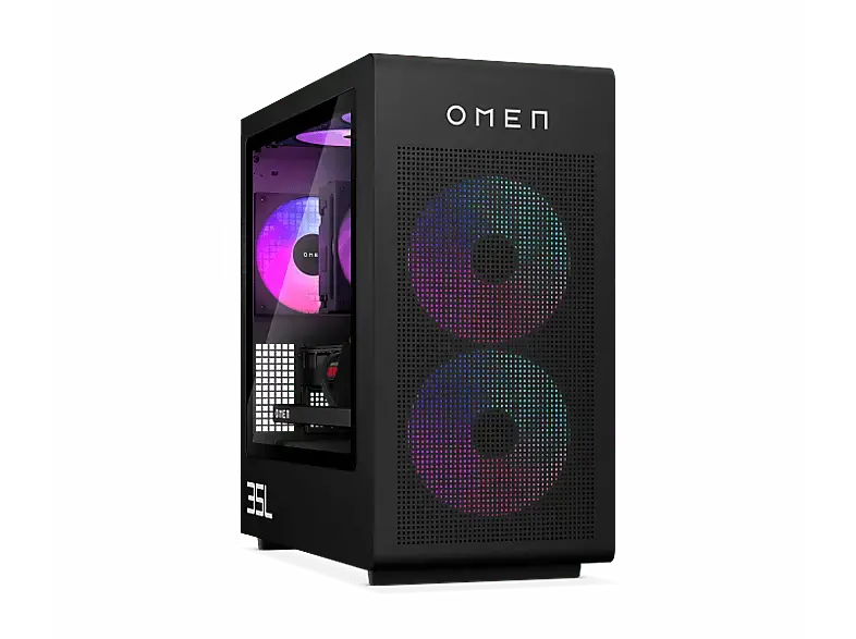 HP Omen 35L GT16-1970ng PC Gaming Desktop, AMD Ryzen&trade; 7 9800X3D, 32 GB RAM, 1000 GB SSD, GeForce RTX&trade; 5070, Windows 11 Home, Shadow Black