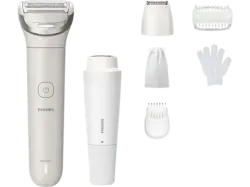 Philips BRL159/00 Lady Shaver Series 8000; Kabelloser Nass- und Trocken Rasierer, mit 6 Zubeh&ouml;rteile