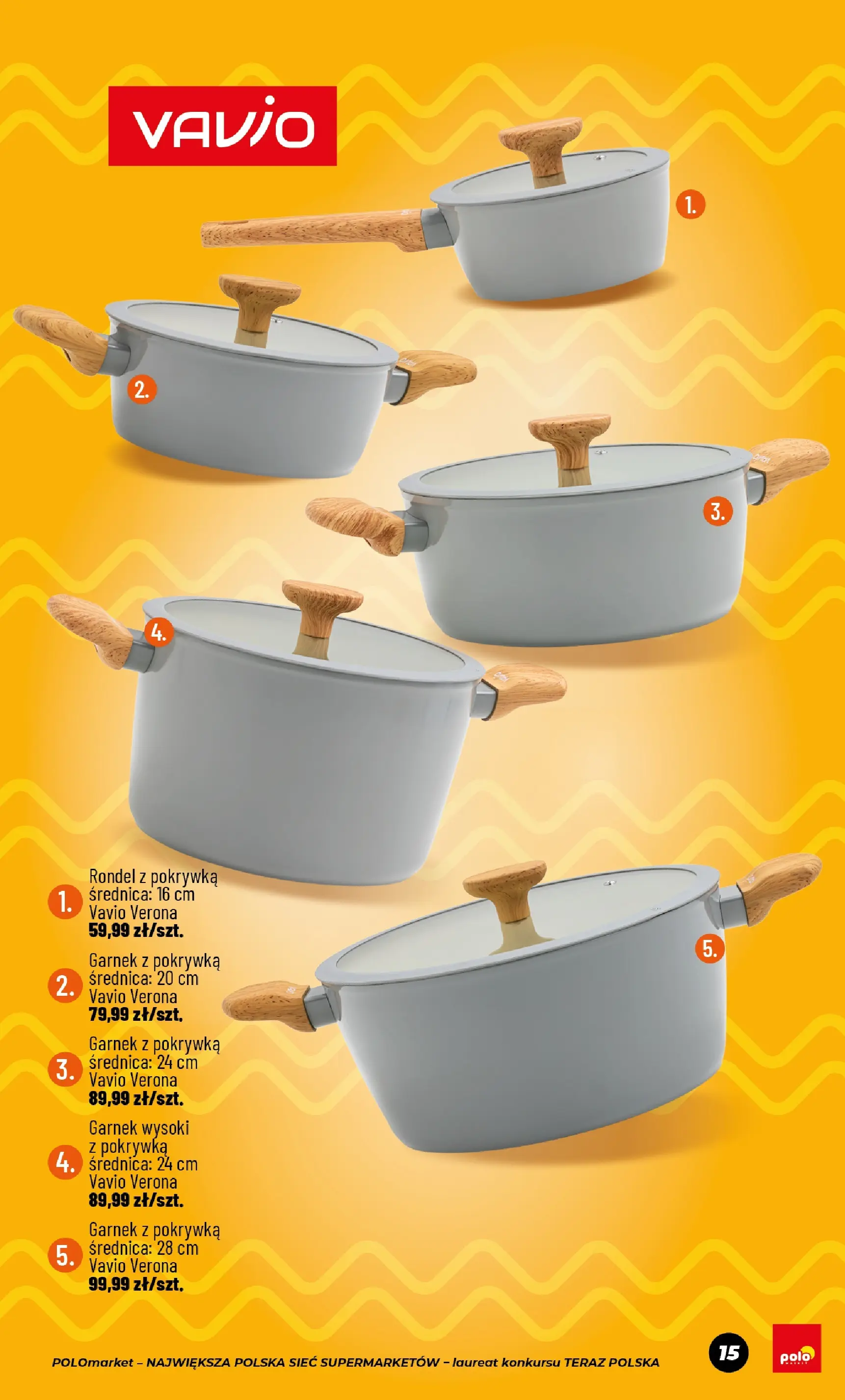 Nowa POLOmarket gazetka od jutra 06.03.2026 (PDF) | Strona: 15 | Produkty: Garnek