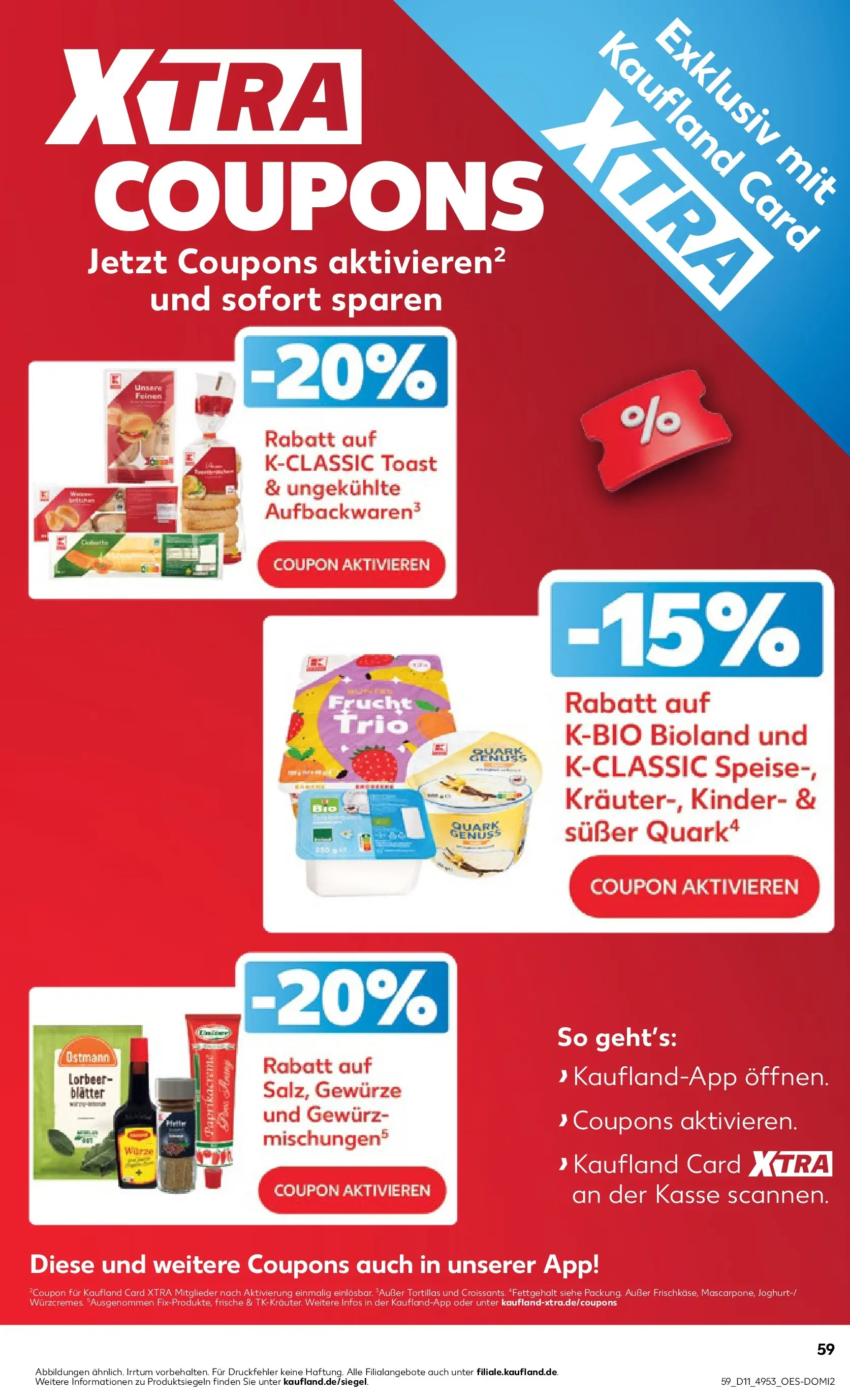 Prospekt Kaufland ab 09.03.2026 » Angebote Online zum Blättern | Seite: 71 | Produkte: Quark, Toast, Gewürze