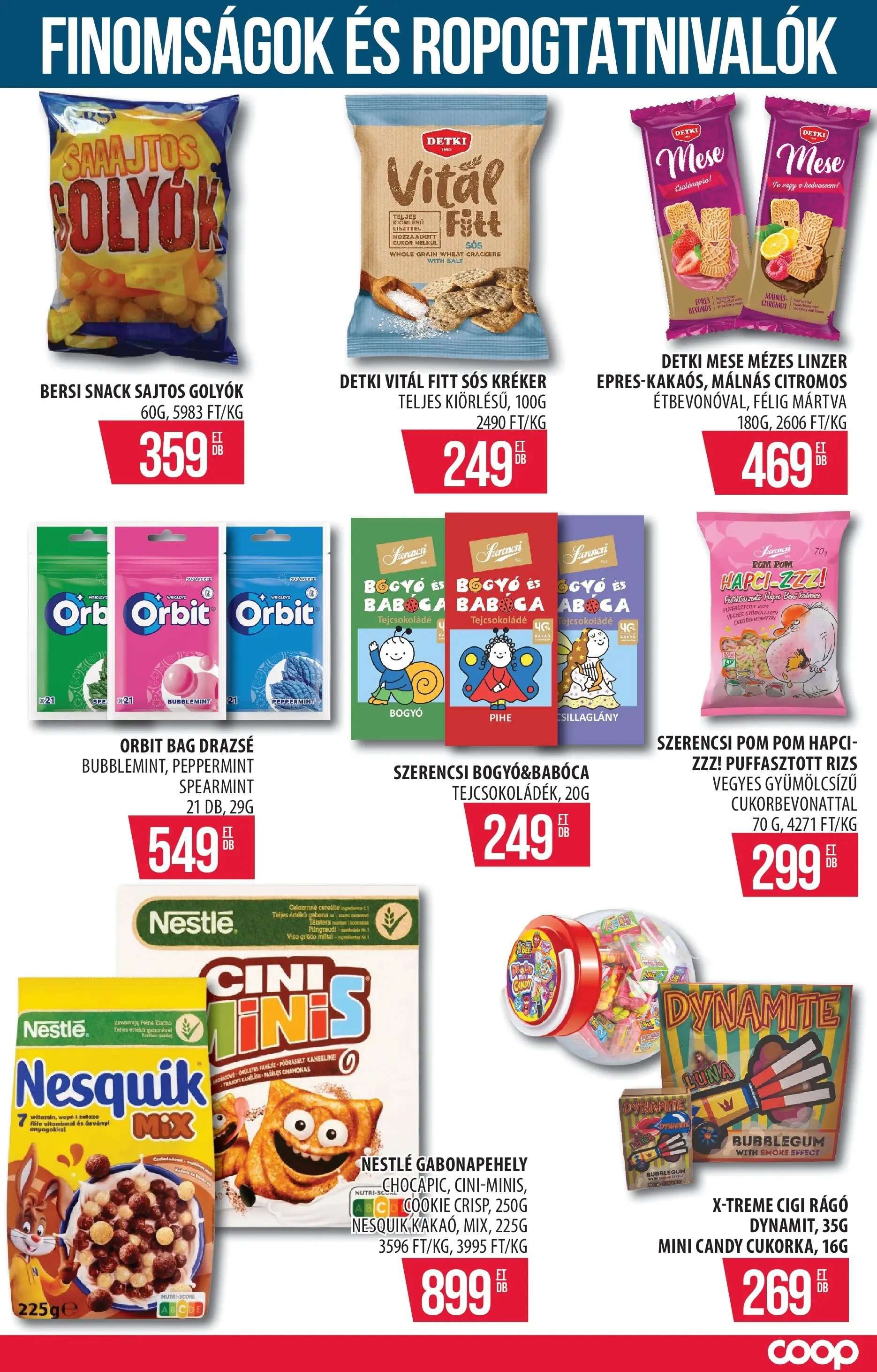 COOP Szolnok akciós újság Székesfehérvár - 2026.03.12. -tól/töl > akció, lapozható szórólap 🛍️ | Oldal: 12 | Termékek: Puffasztott rizs, Kréker, Nesquik, Tejcsokoládé