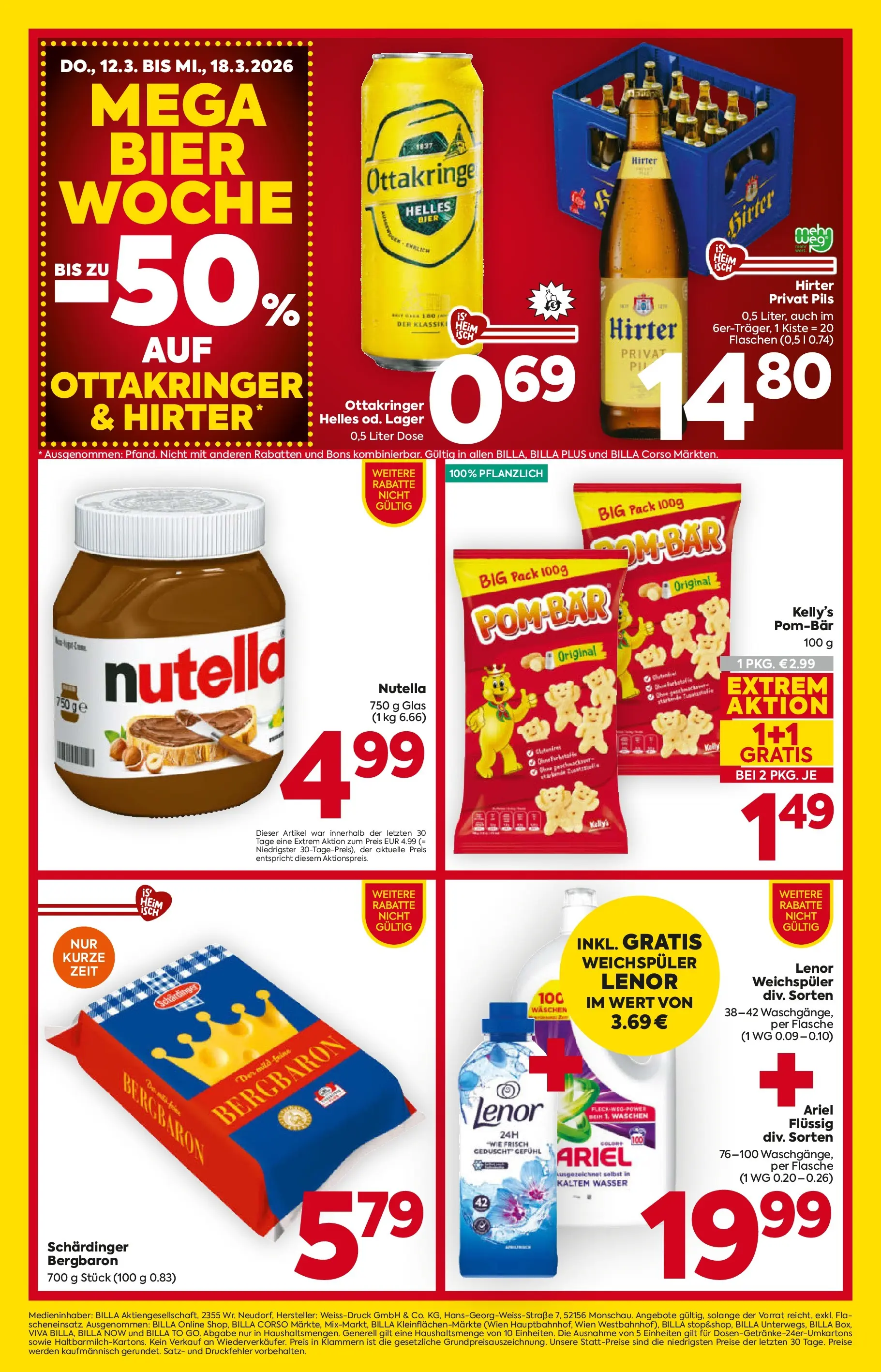 Billa - BILLA: Flugblatt gültig bei BILLA & BILLA PLUS ab 11.03.2026 - Angebote, Prospekt | Seite: 20