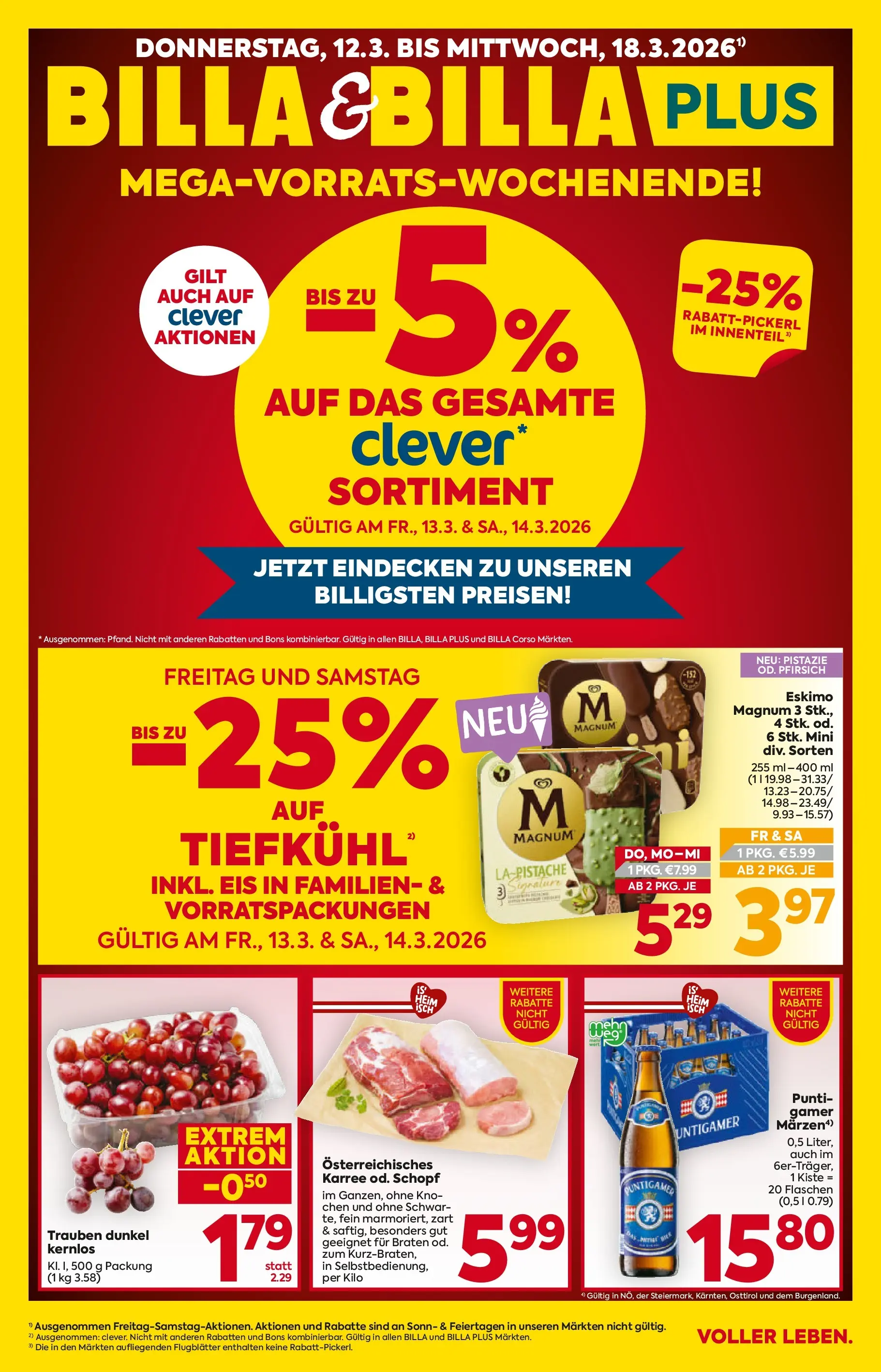 Billa - BILLA: Flugblatt gültig bei BILLA & BILLA PLUS ab 11.03.2026 - Angebote, Prospekt | Seite: 1