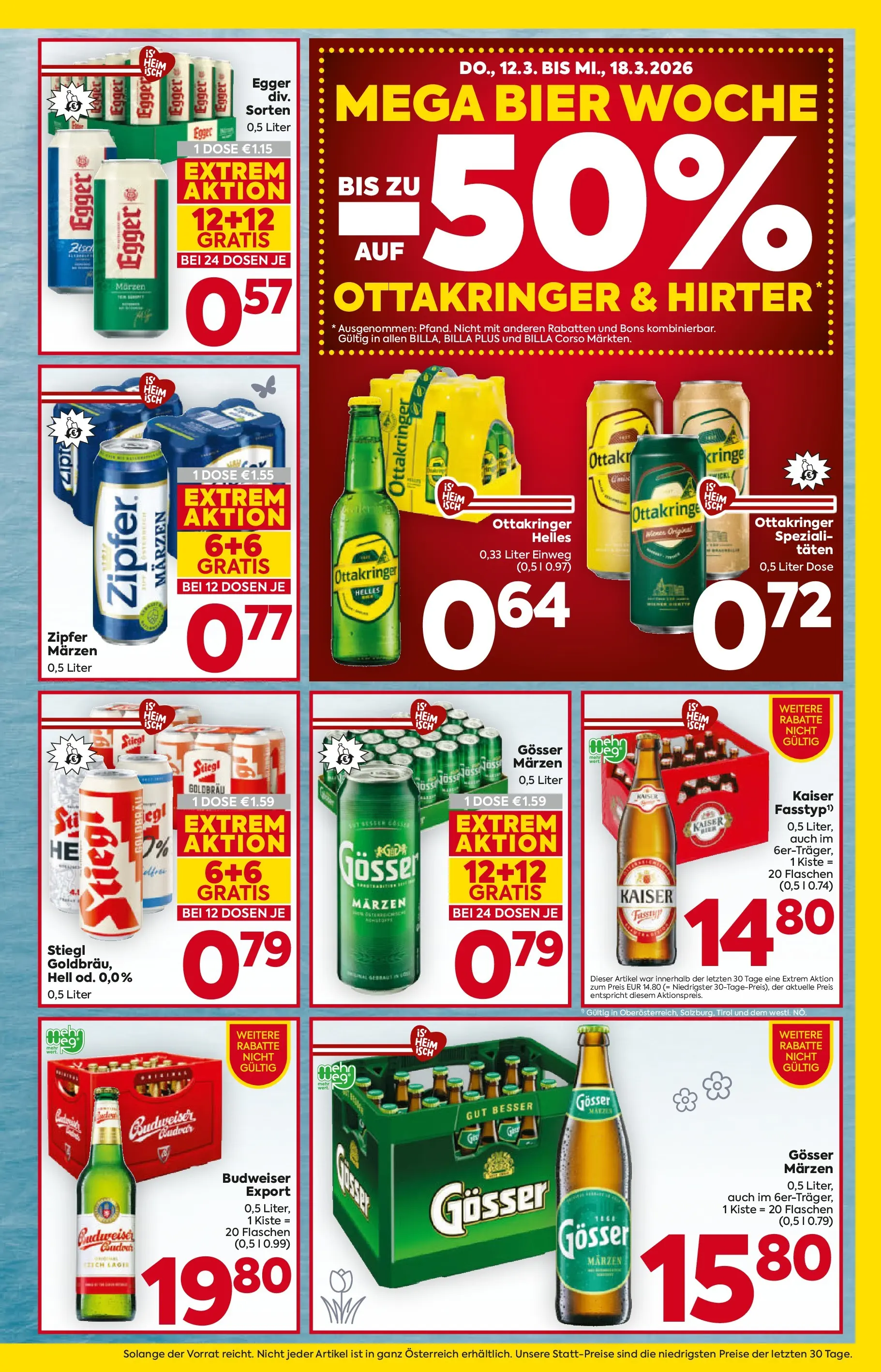 Billa - BILLA: Flugblatt gültig bei BILLA & BILLA PLUS ab 11.03.2026 - Angebote, Prospekt | Seite: 17 | Produkte: Bier