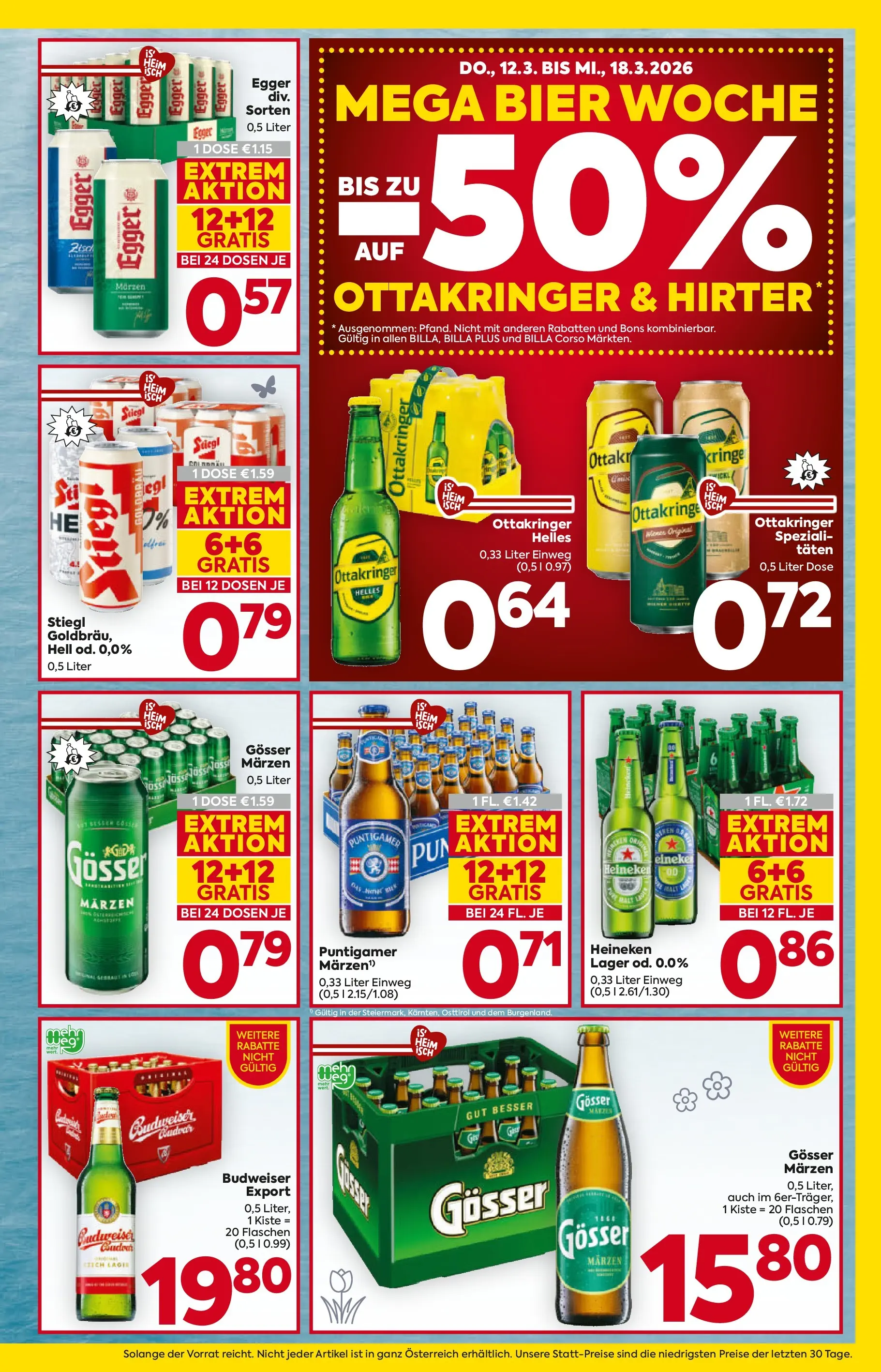 Billa Flugblatt - Bad Radkersburg, Ramsau, Fehring ab 12.03.2026 - Angebote, Prospekt | Seite: 17 | Produkte: Bier