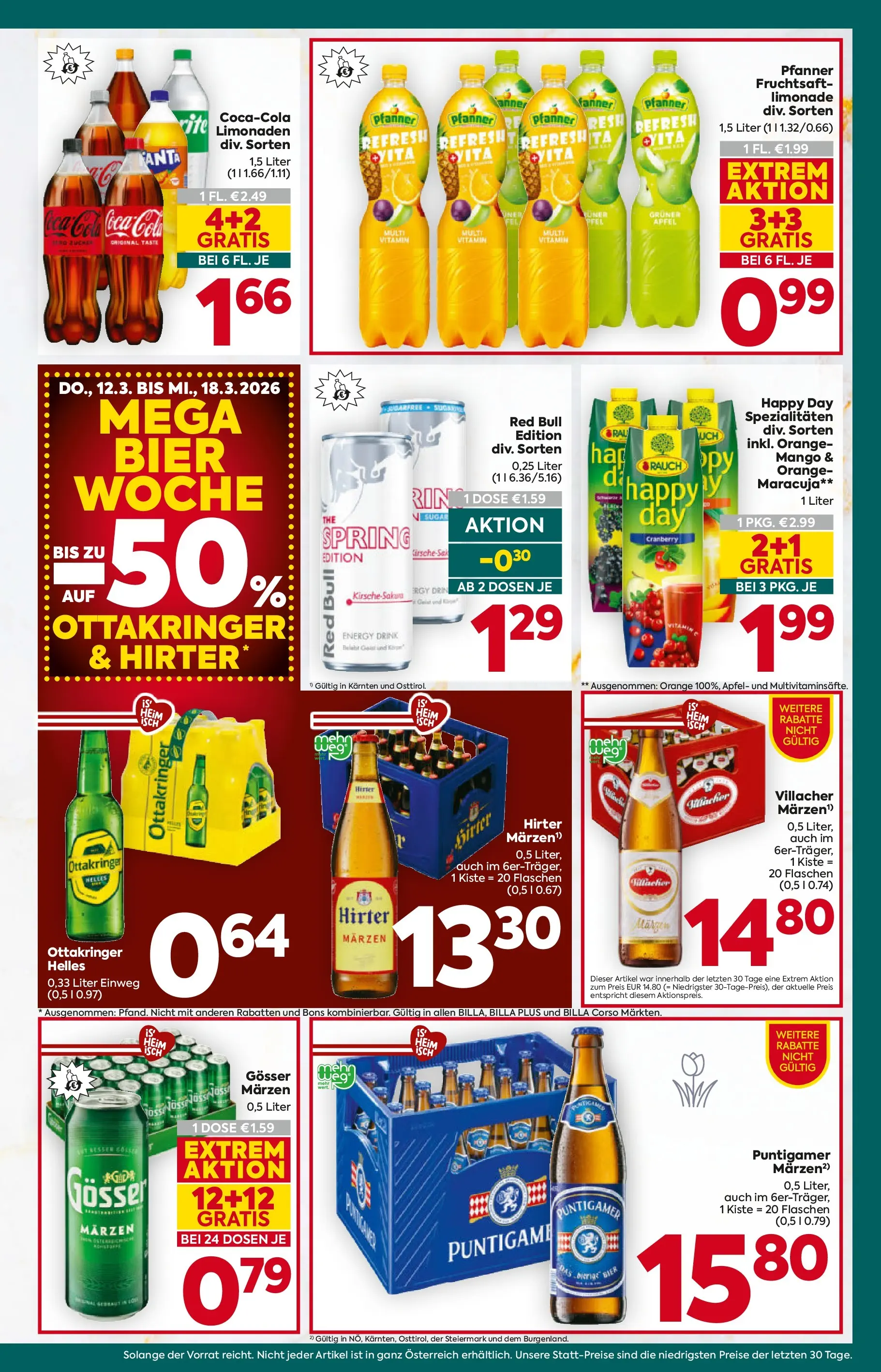 Billa Plus - BILLA PLUS: Flugblatt Kärnten von 11.03.2026 - Aktuelle Angebote | Seite: 13 | Produkte: Mango, Bier, Äpfel