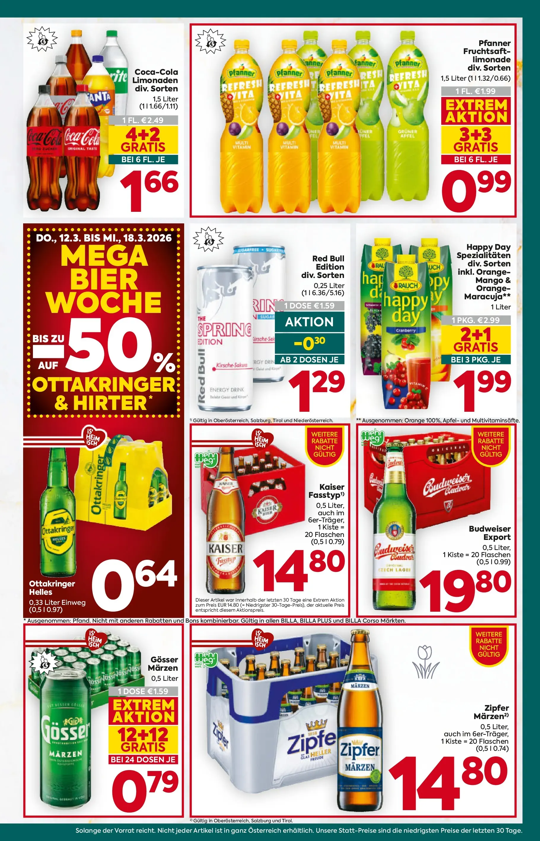 Billa Plus - BILLA PLUS: Flugblatt Oberösterreich von 11.03.2026 - Aktuelle Angebote | Seite: 13 | Produkte: Mango, Bier, Äpfel