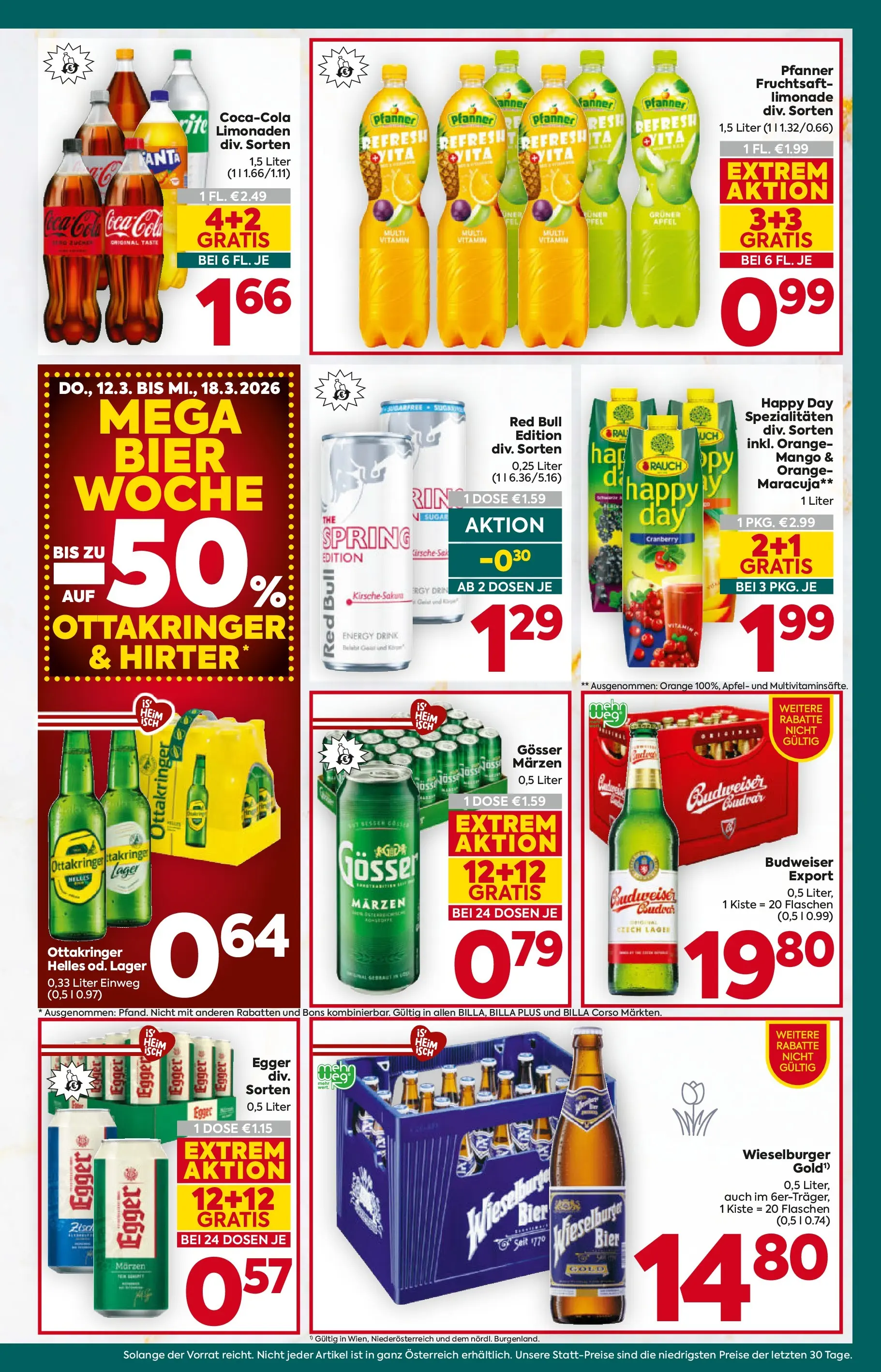 Billa Plus Flugblatt - Wien von 12.03.2026 - Aktuelle Angebote | Seite: 13 | Produkte: Mango, Bier, Äpfel
