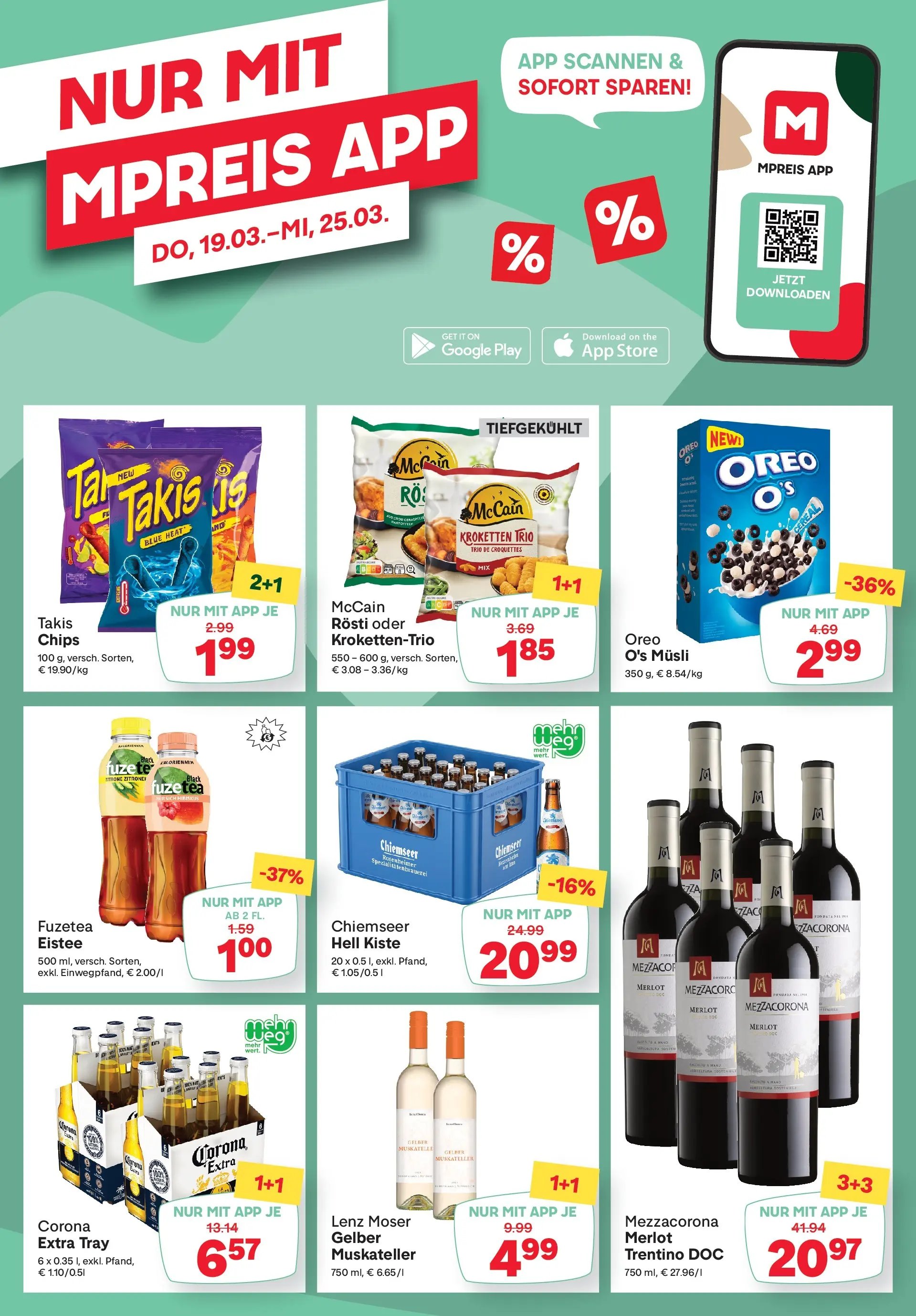 MPREIS Saalbach von 18.03.2026 - Aktuelle Angebote | Seite: 14 | Produkte: Chips, Zitrone