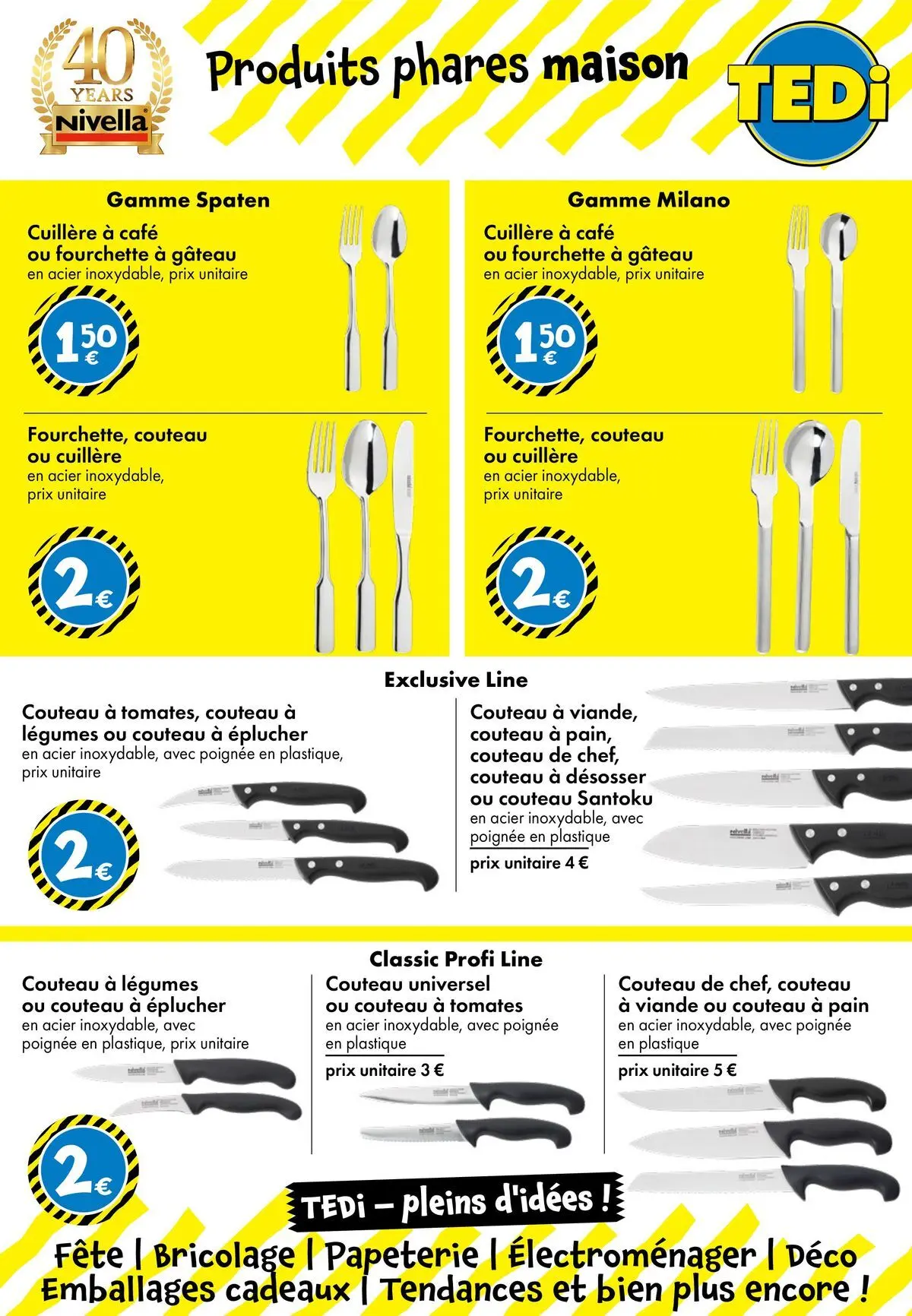 TEDi - TEDi - pleins d'idées à partir du 06/03/2026 - promo en ligne | Page: 10 | Produits: Couteau, Pain, Café, Viande