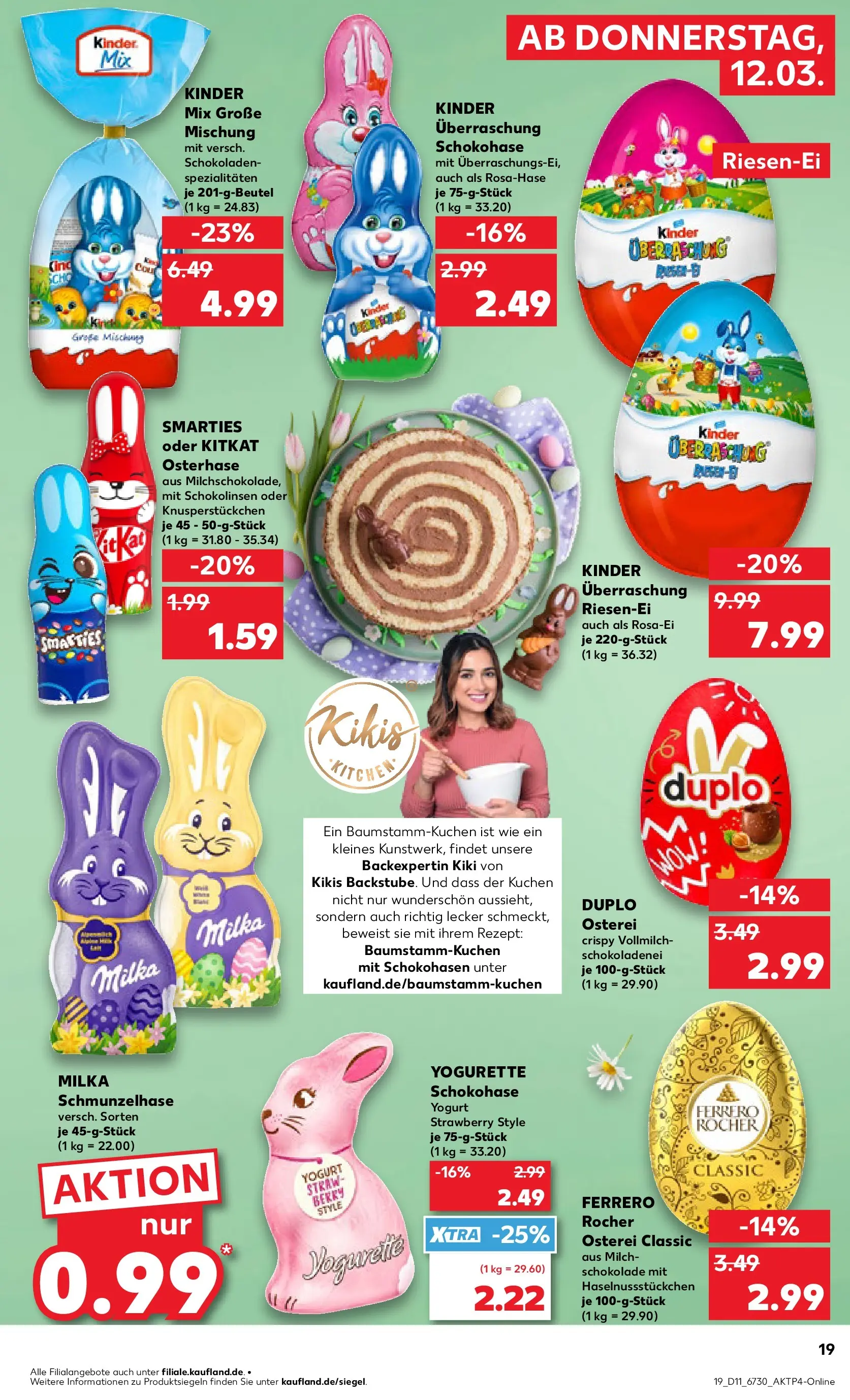 Prospekt Kaufland ab 09.03.2026 » Angebote Online zum Blättern | Seite: 31 | Produkte: Ferrero rocher, Milch, Yogurette, Milka