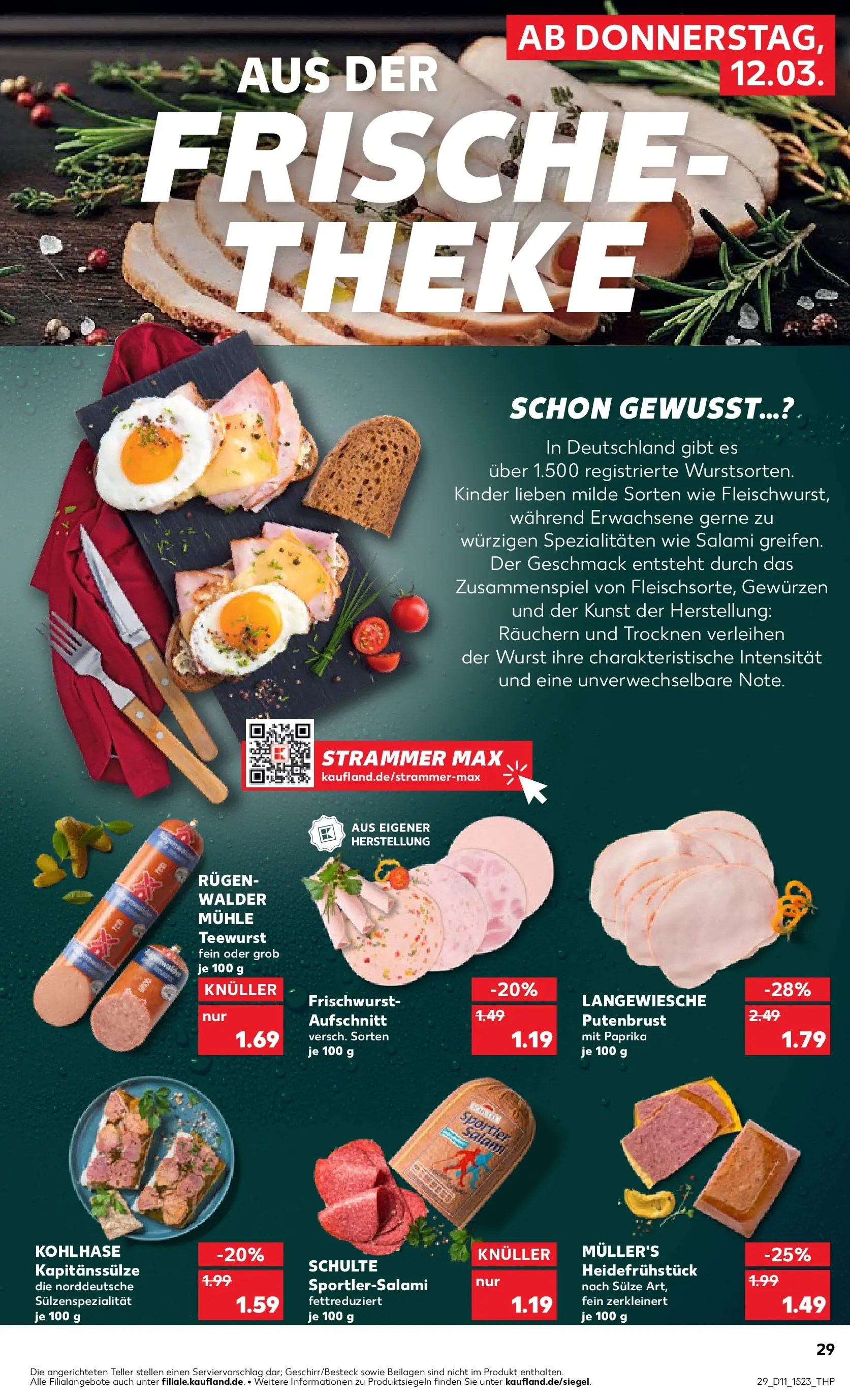Prospekt Kaufland ab 09.03.2026 » Angebote Online zum Blättern | Seite: 41 | Produkte: Mühle, Theke, Wurst, Salami