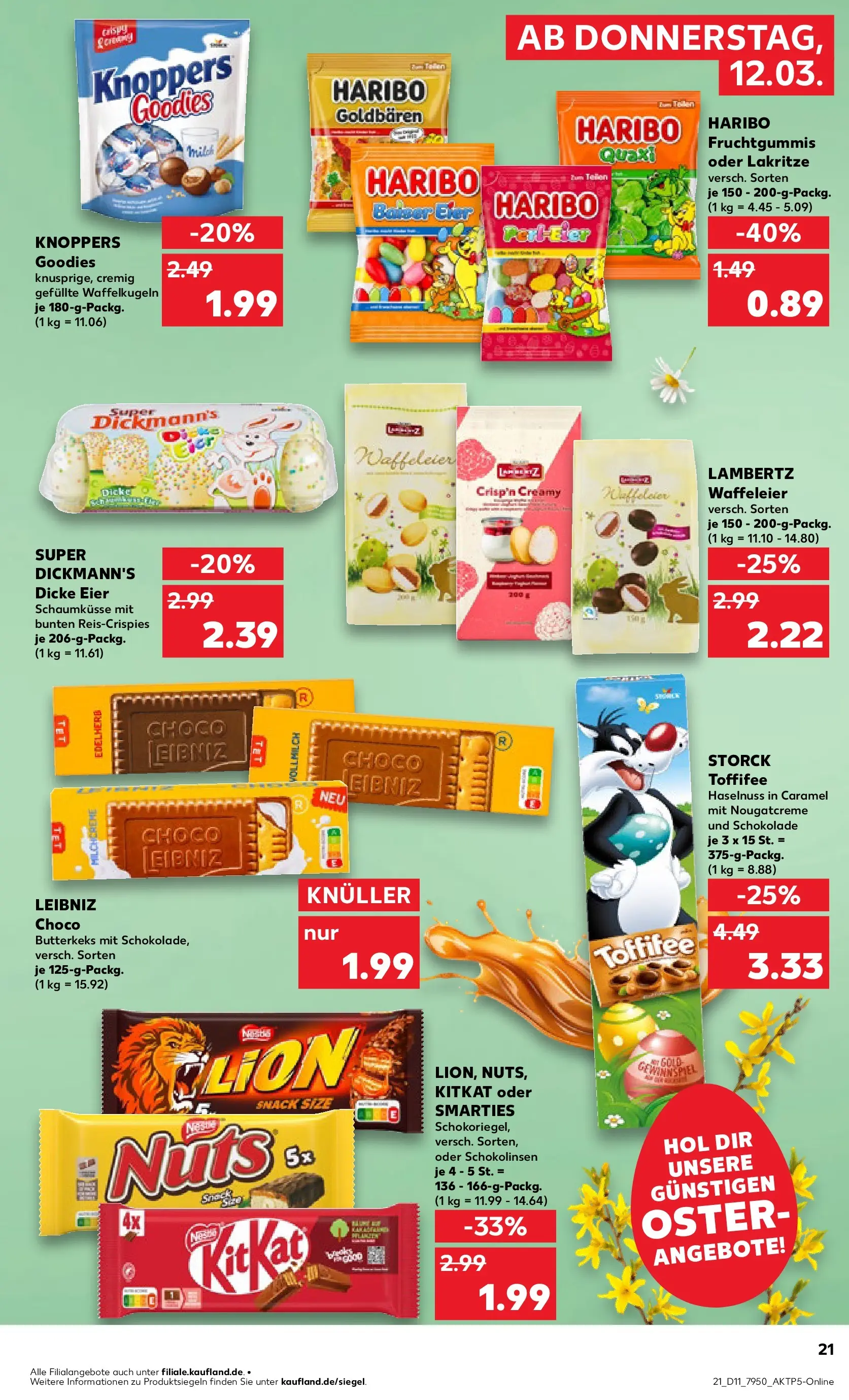 Prospekt Kaufland ab 09.03.2026 » Angebote Online zum Blättern | Seite: 33 | Produkte: Haribo, Eier, Smarties, Toffifee