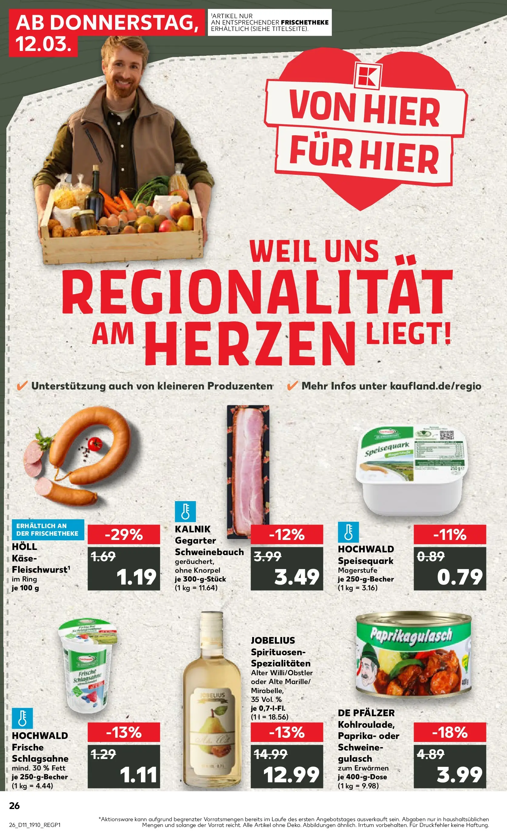 Prospekt Kaufland ab 09.03.2026 » Angebote Online zum Blättern | Seite: 38 | Produkte: Quark, Käse, Paprika, Speisequark