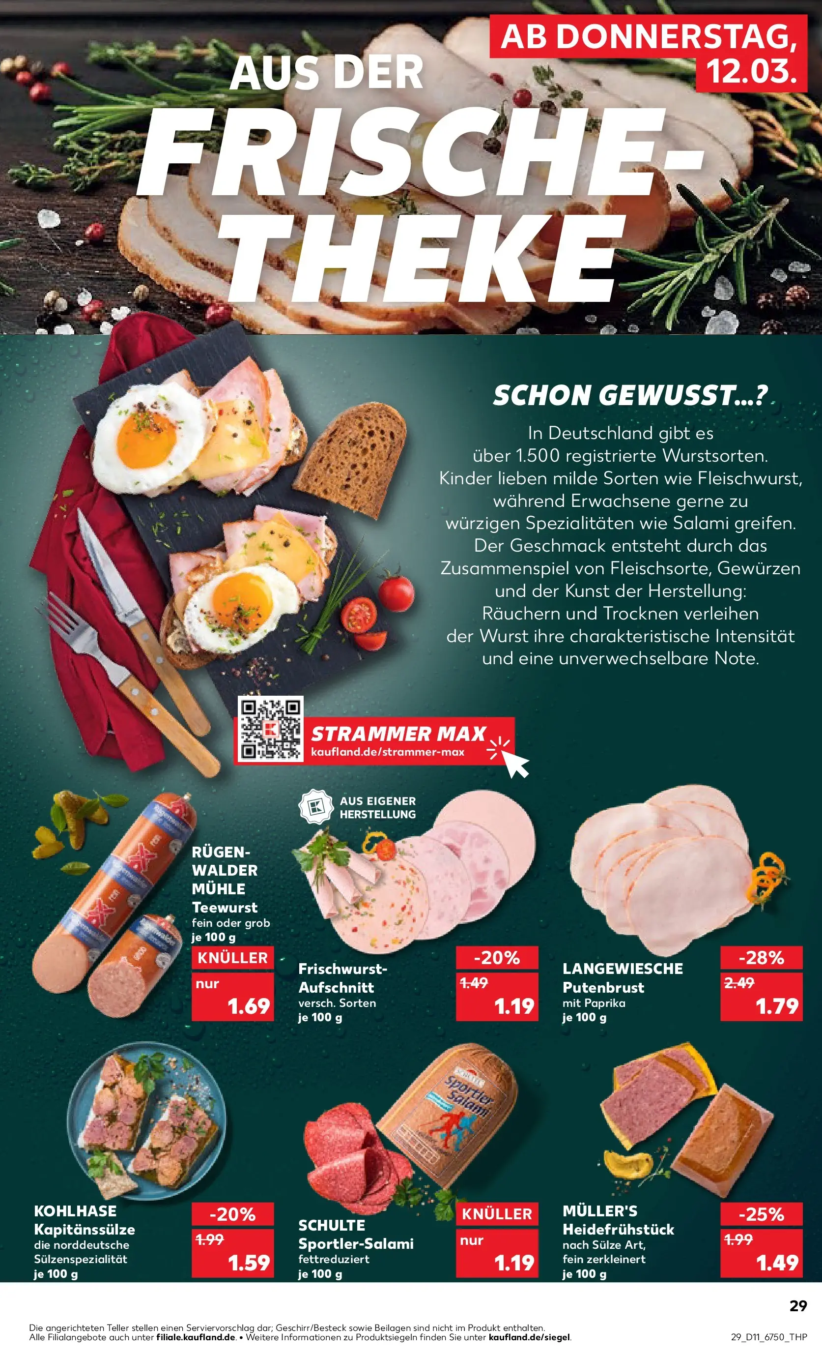 Prospekt Kaufland ab 09.03.2026 » Angebote Online zum Blättern | Seite: 41 | Produkte: Mühle, Theke, Wurst, Salami