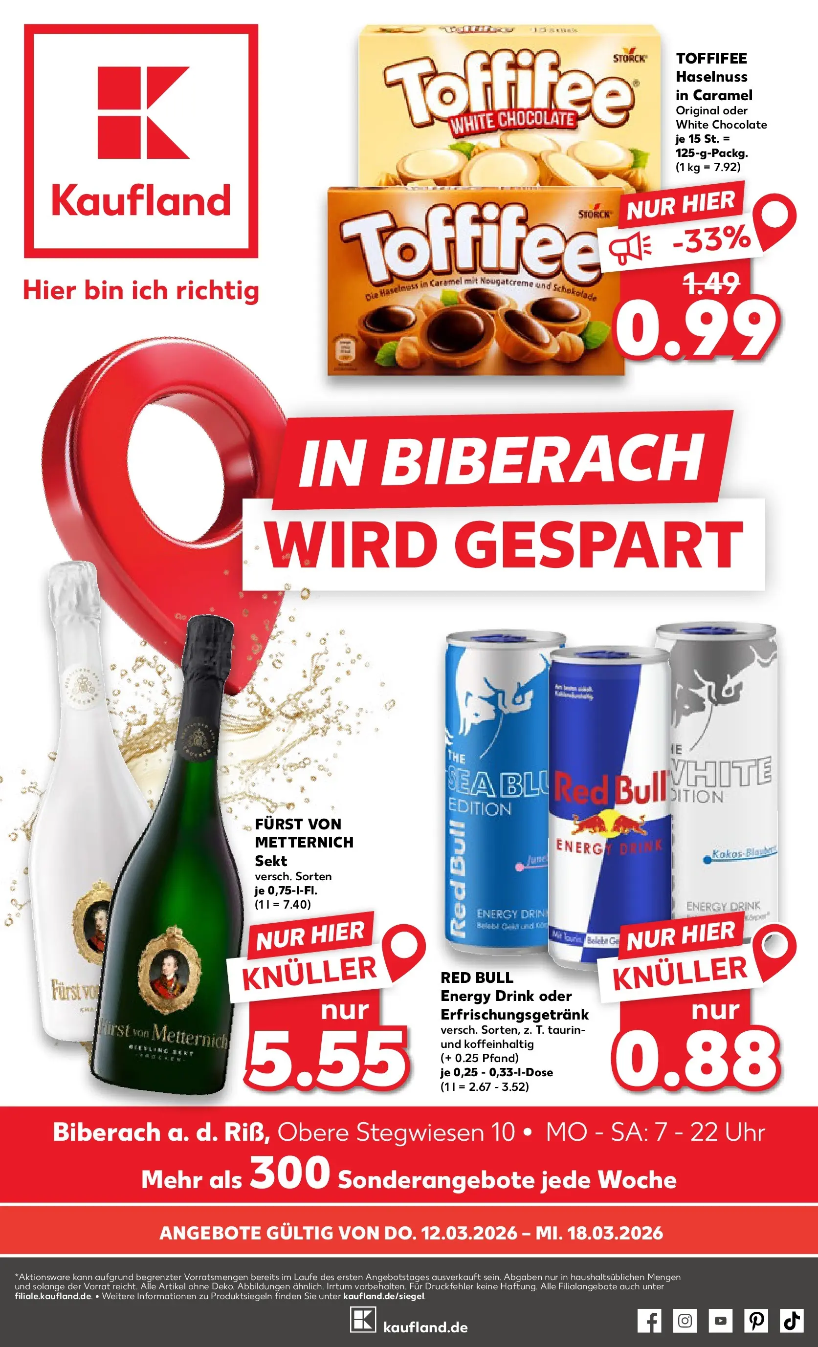 Prospekt Kaufland ab 09.03.2026 » Angebote Online zum Blättern | Seite: 13 | Produkte: Furst von metternich, Schokolade, Sekt, Uhr