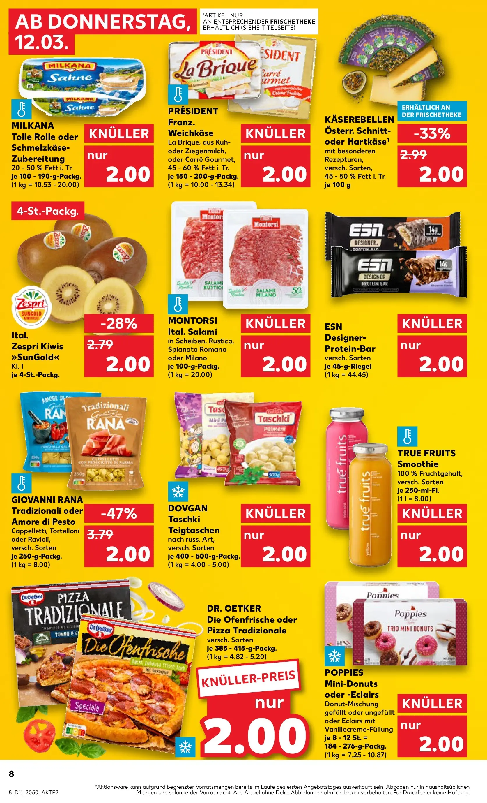 Prospekt Kaufland ab 09.03.2026 » Angebote Online zum Blättern | Seite: 28 | Produkte: Milkana, Donuts, Kiwi, Monitor