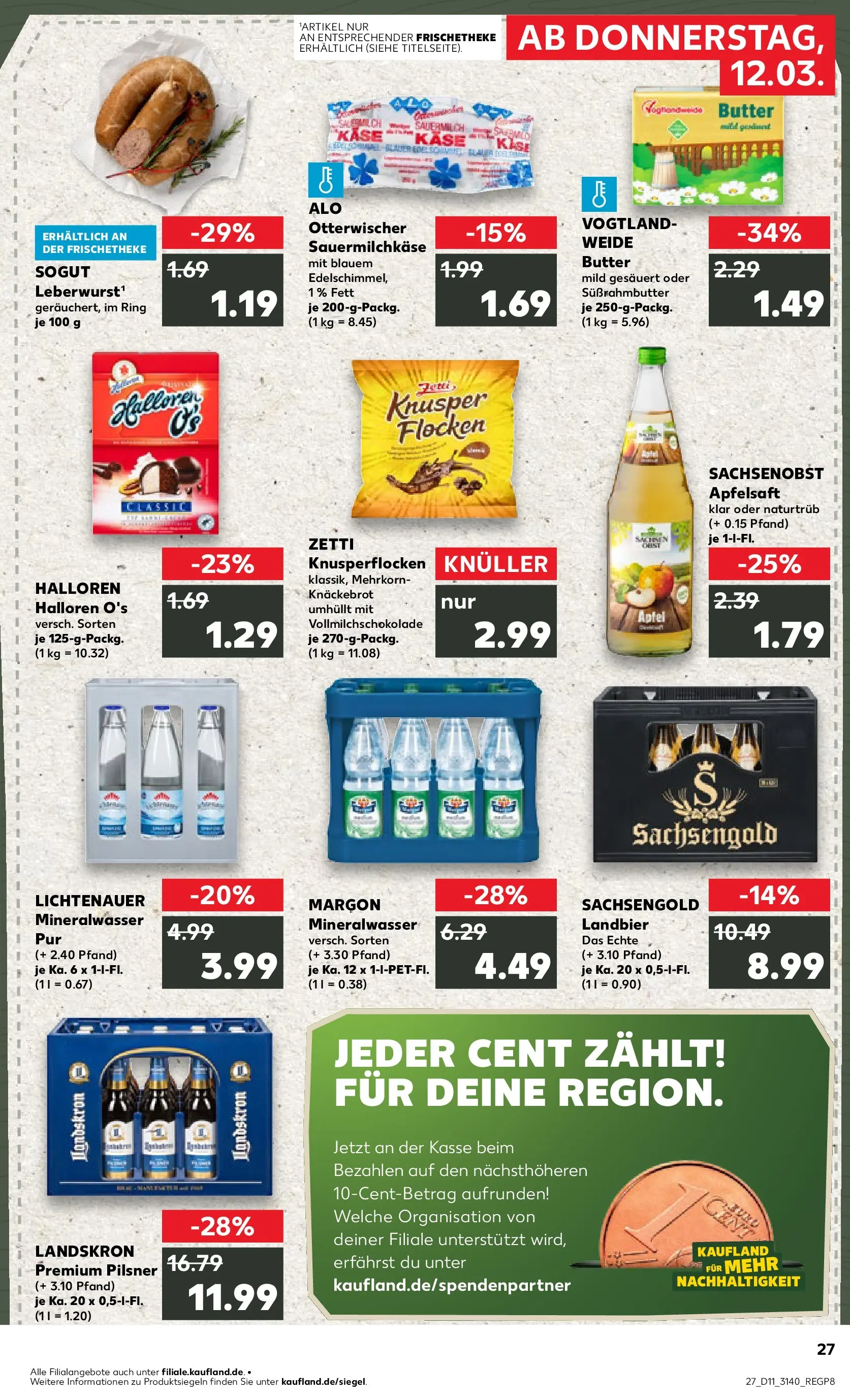Prospekt Kaufland ab 09.03.2026 » Angebote Online zum Blättern | Seite: 39 | Produkte: Käse, Äpfel, Apfelsaft, Apple
