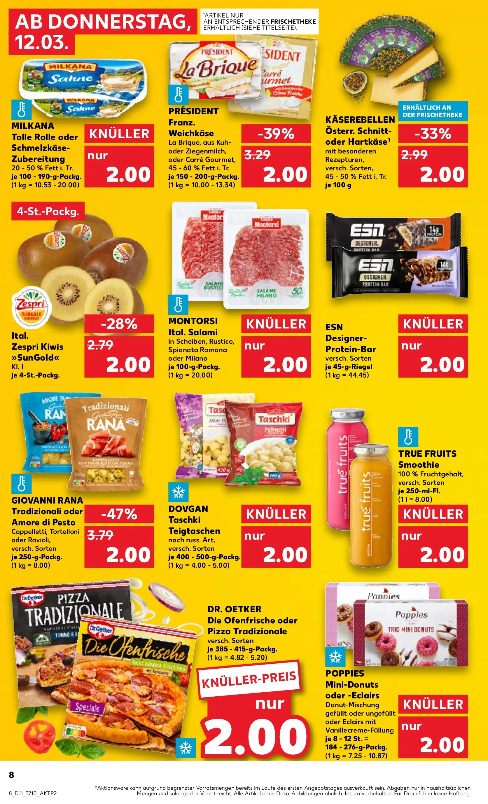 Prospekt Kaufland ab 09.03.2026 » Angebote Online zum Blättern | Seite: 20 | Produkte: Milkana, Ofenfrische, Donuts, Sahne
