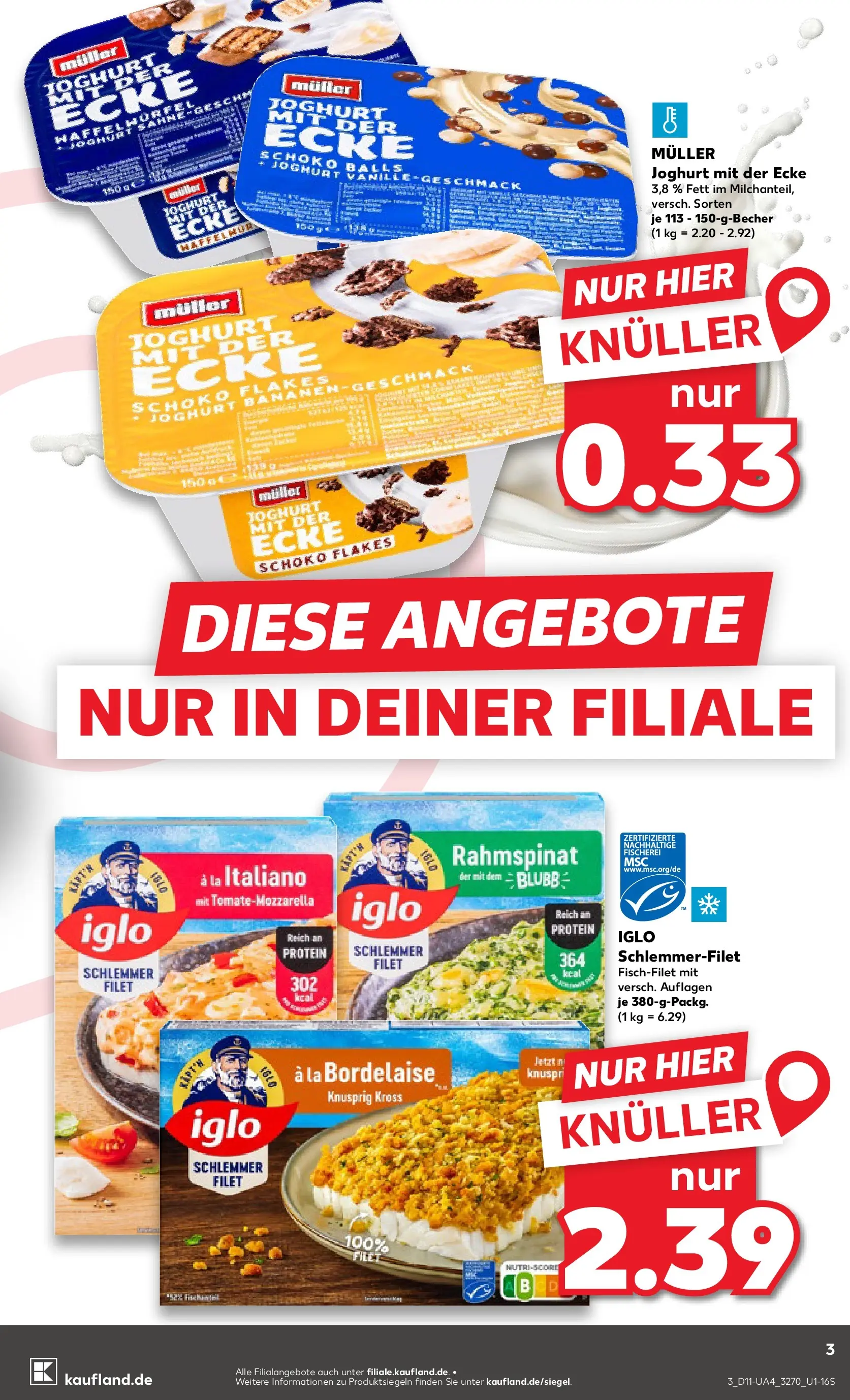 Prospekt Kaufland ab 12.03.2026 » Angebote Online zum Blättern | Seite: 3 | Produkte: Joghurt, Iglo