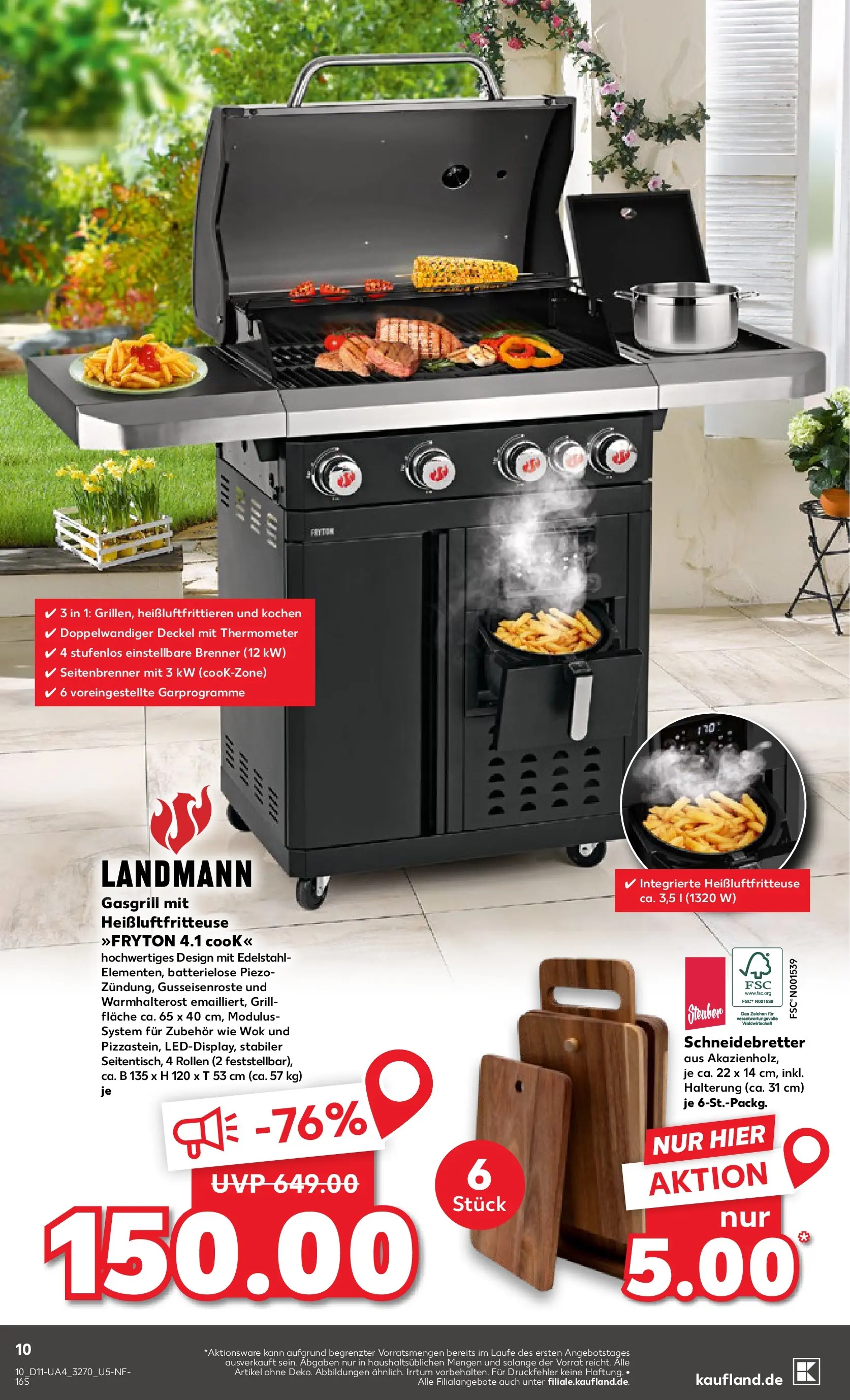 Prospekt Kaufland ab 12.03.2026 » Angebote Online zum Blättern | Seite: 10 | Produkte: Grill, Thermometer, Wok, Heißluftfritteuse