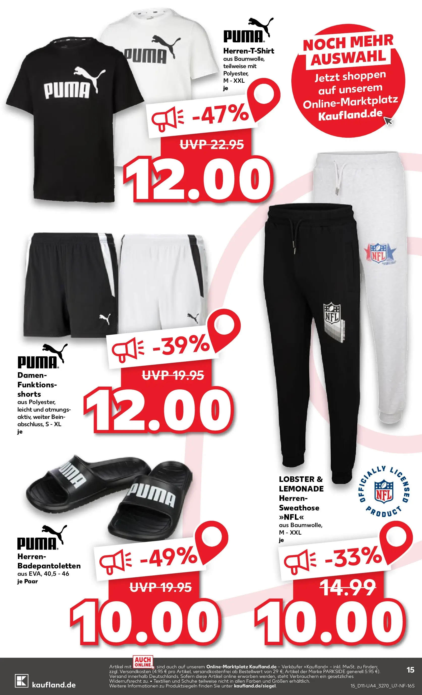 Prospekt Kaufland ab 12.03.2026 » Angebote Online zum Blättern | Seite: 15 | Produkte: Sweathose, T-Shirt