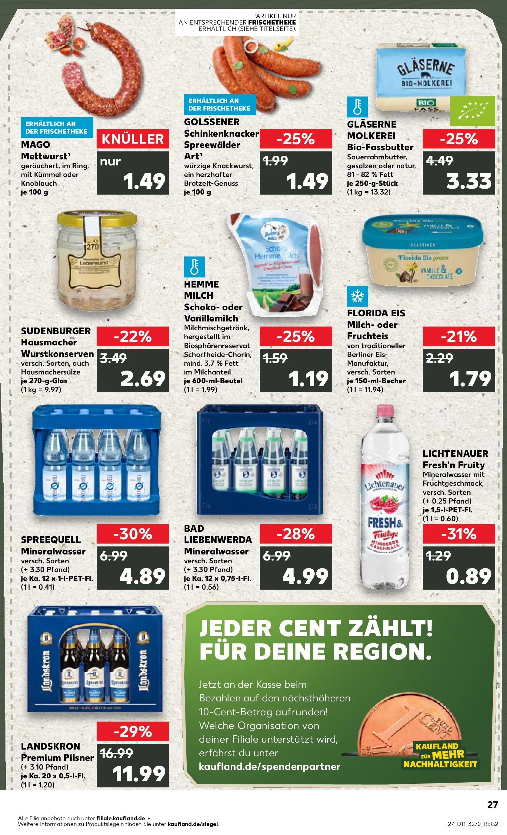 Prospekt Kaufland ab 12.03.2026 » Angebote Online zum Blättern | Seite: 43 | Produkte: Berliner, Bad, Knoblauch, Eis