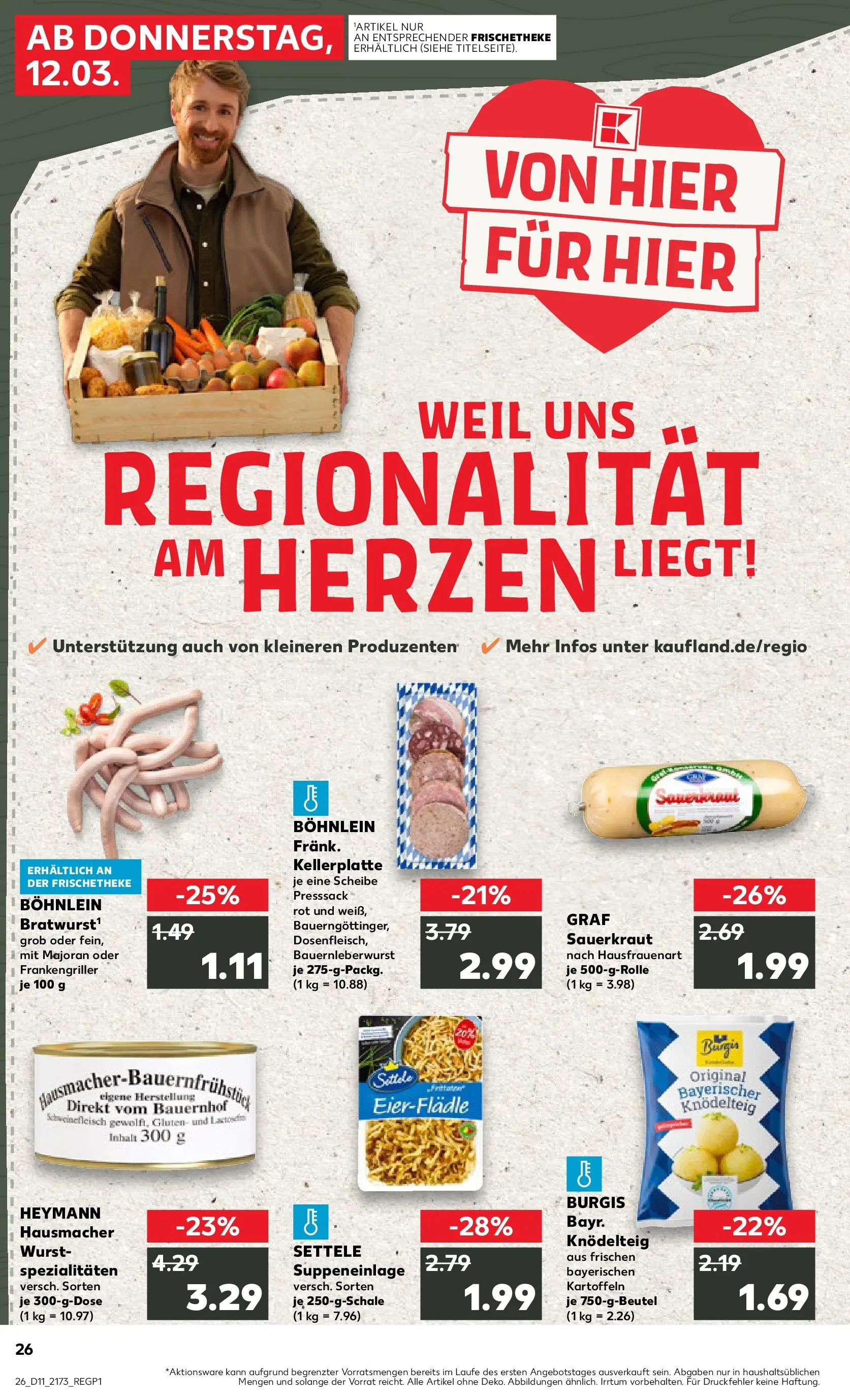 Prospekt Kaufland ab 09.03.2026 » Angebote Online zum Blättern | Seite: 38 | Produkte: Kartoffeln, Wurst