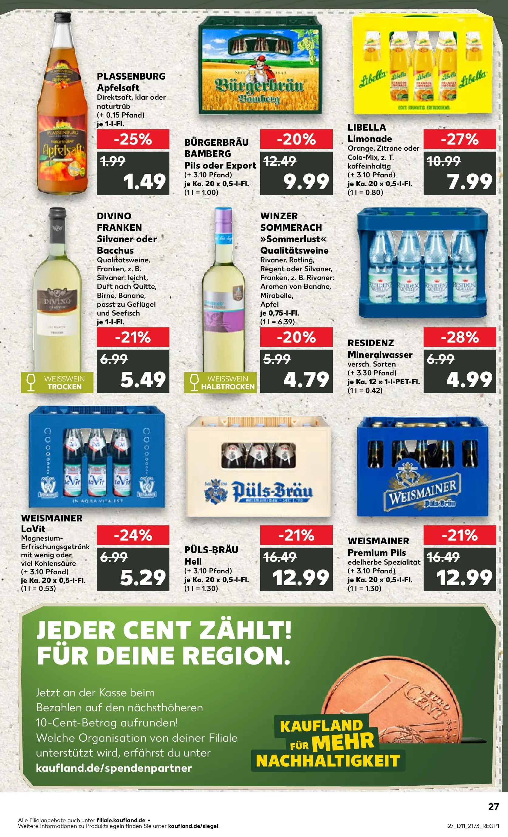 Prospekt Kaufland ab 09.03.2026 » Angebote Online zum Blättern | Seite: 39 | Produkte: Duft, Apfelsaft, Mineralwasser, Zitrone