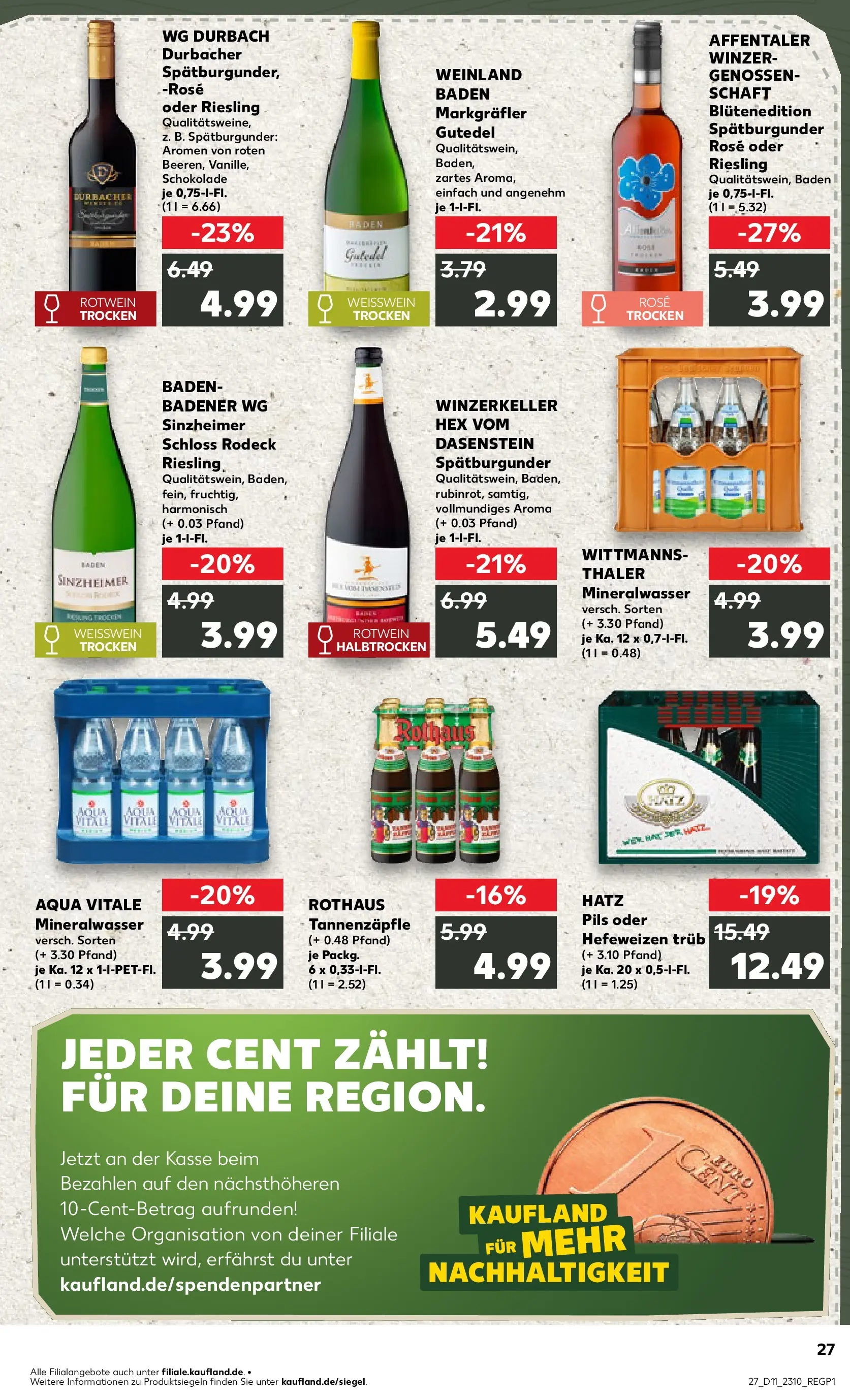 Prospekt Kaufland ab 09.03.2026 » Angebote Online zum Blättern | Seite: 39 | Produkte: Schokolade, Weißwein, Pils, Mineralwasser