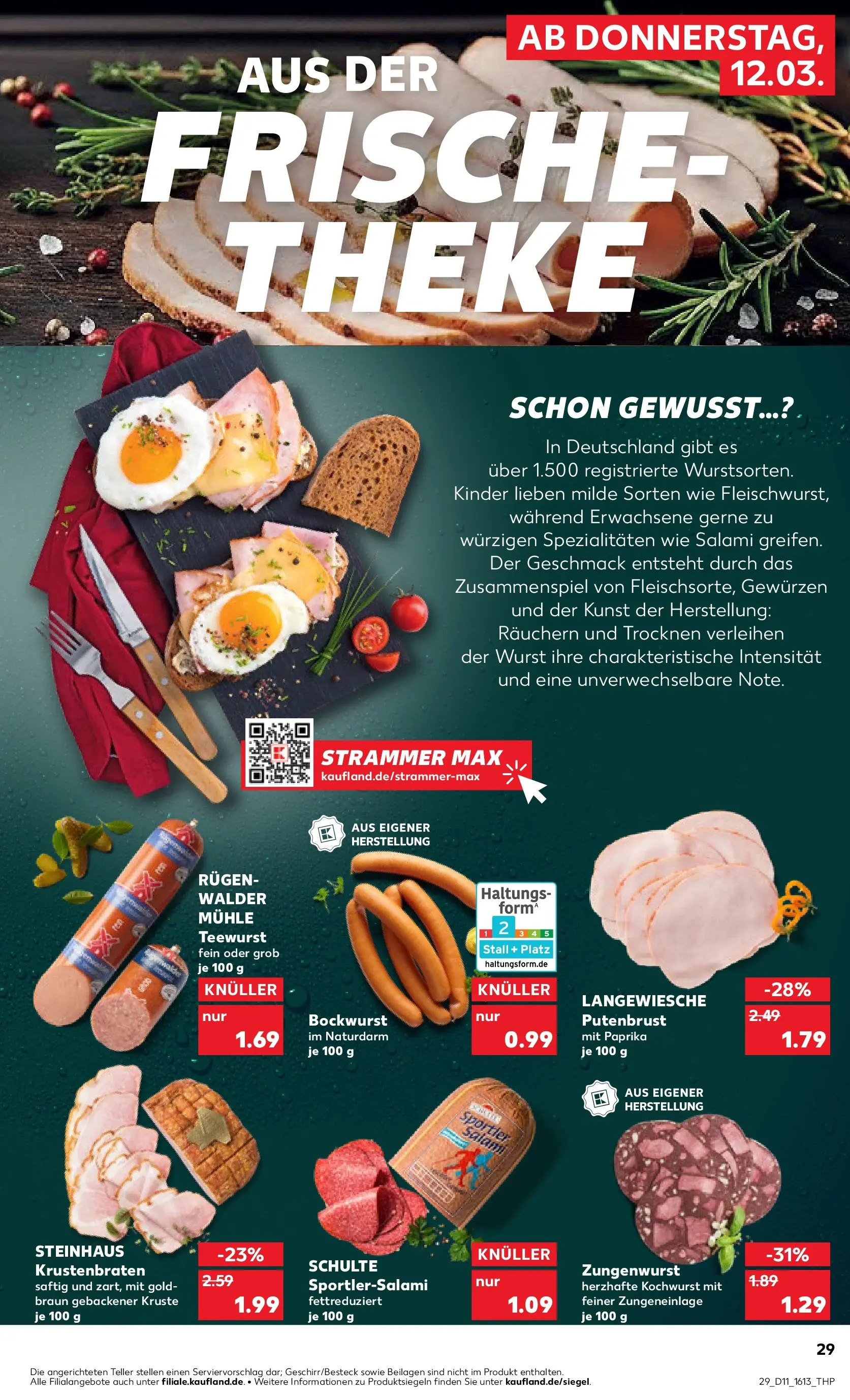 Prospekt Kaufland ab 12.03.2026 » Angebote Online zum Blättern | Seite: 29 | Produkte: Mühle, Paprika, Wurst, Salami