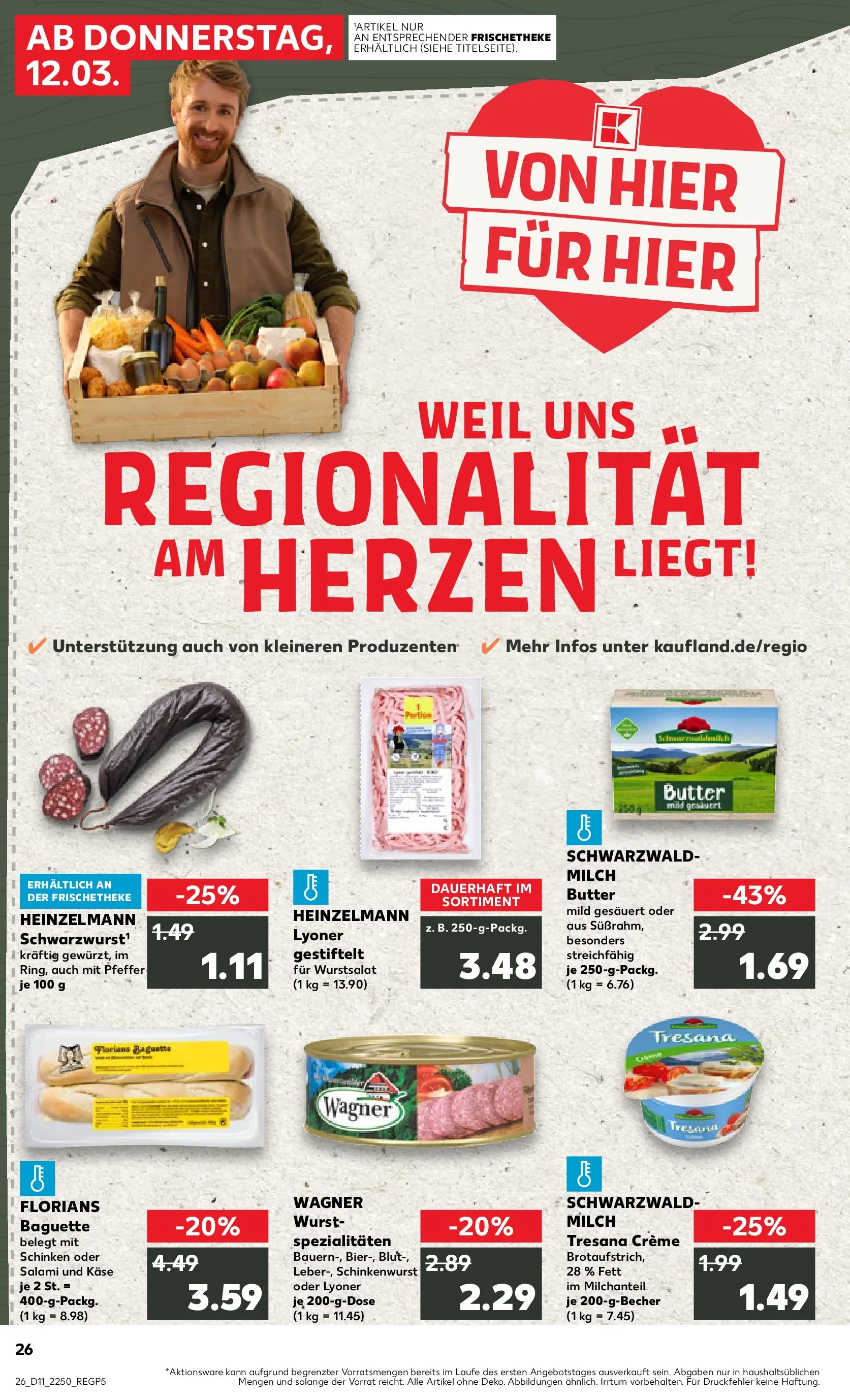 Prospekt Kaufland ab 09.03.2026 » Angebote Online zum Blättern | Seite: 38 | Produkte: Käse, Pfeffer, Wurst, Schinken