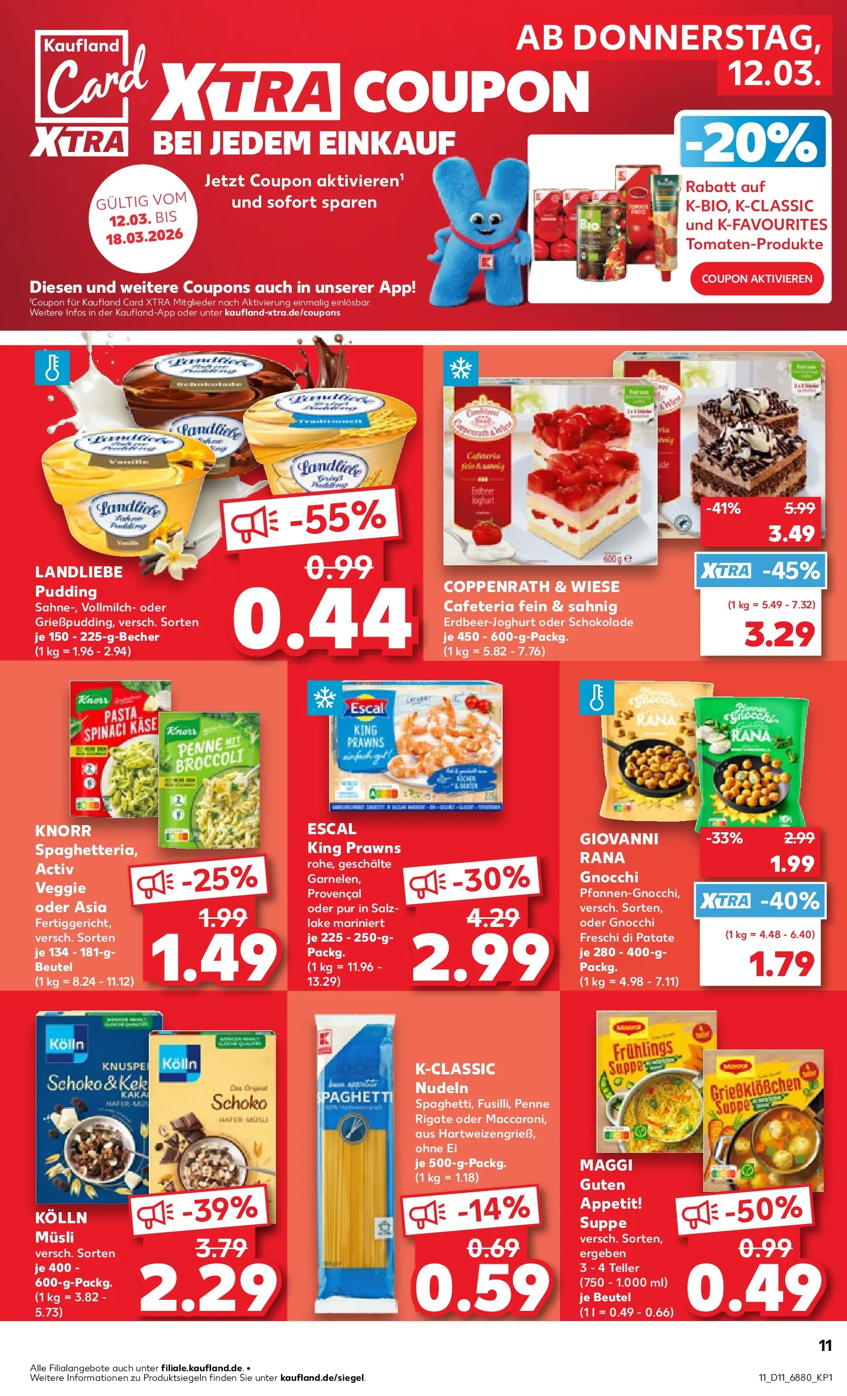 Prospekt Kaufland ab 09.03.2026 » Angebote Online zum Blättern | Seite: 23 | Produkte: Musli, Kolln musli, Maggi, Pasta