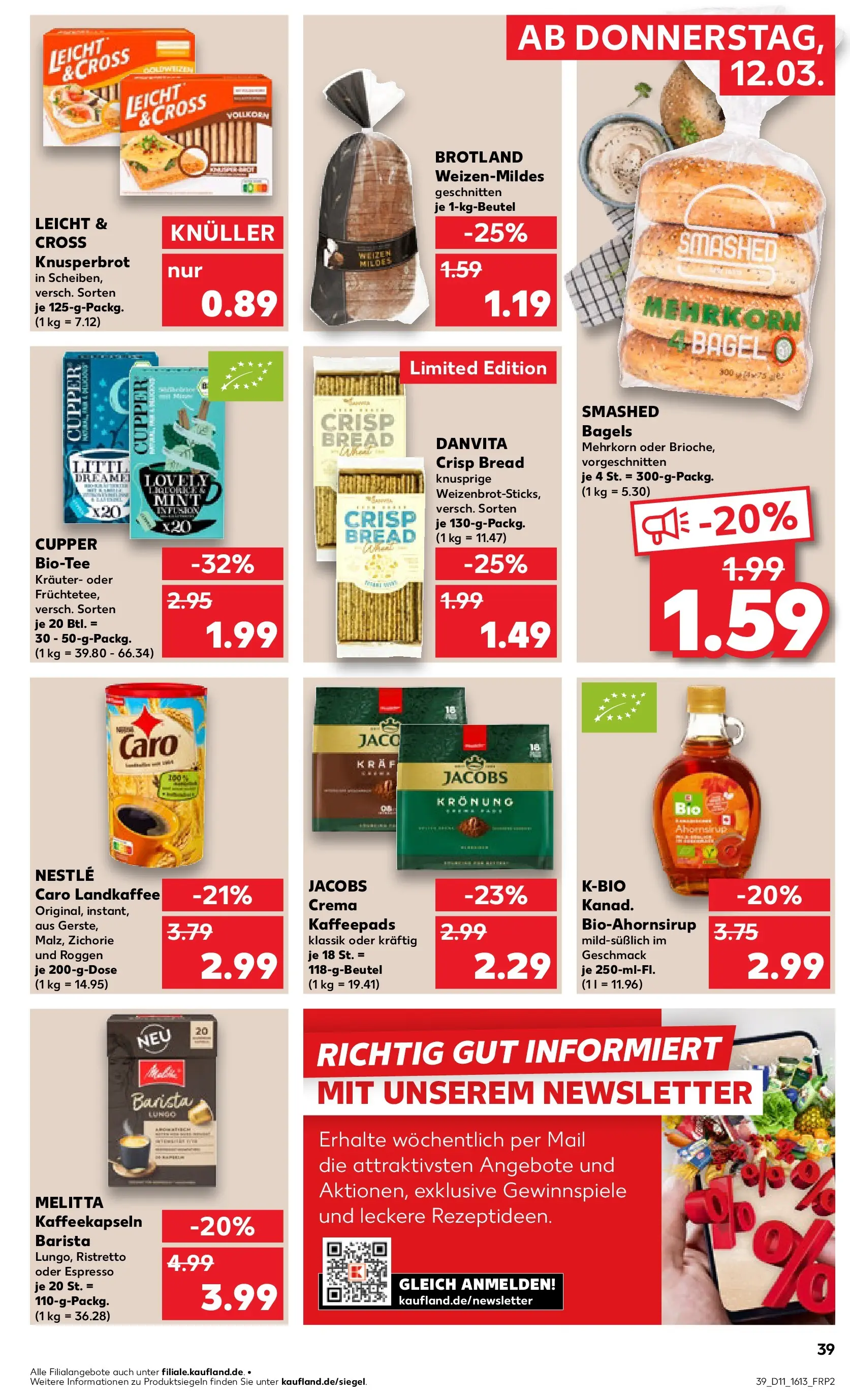 Prospekt Kaufland ab 09.03.2026 » Angebote Online zum Blättern | Seite: 51 | Produkte: Melitta, Kaffeepads