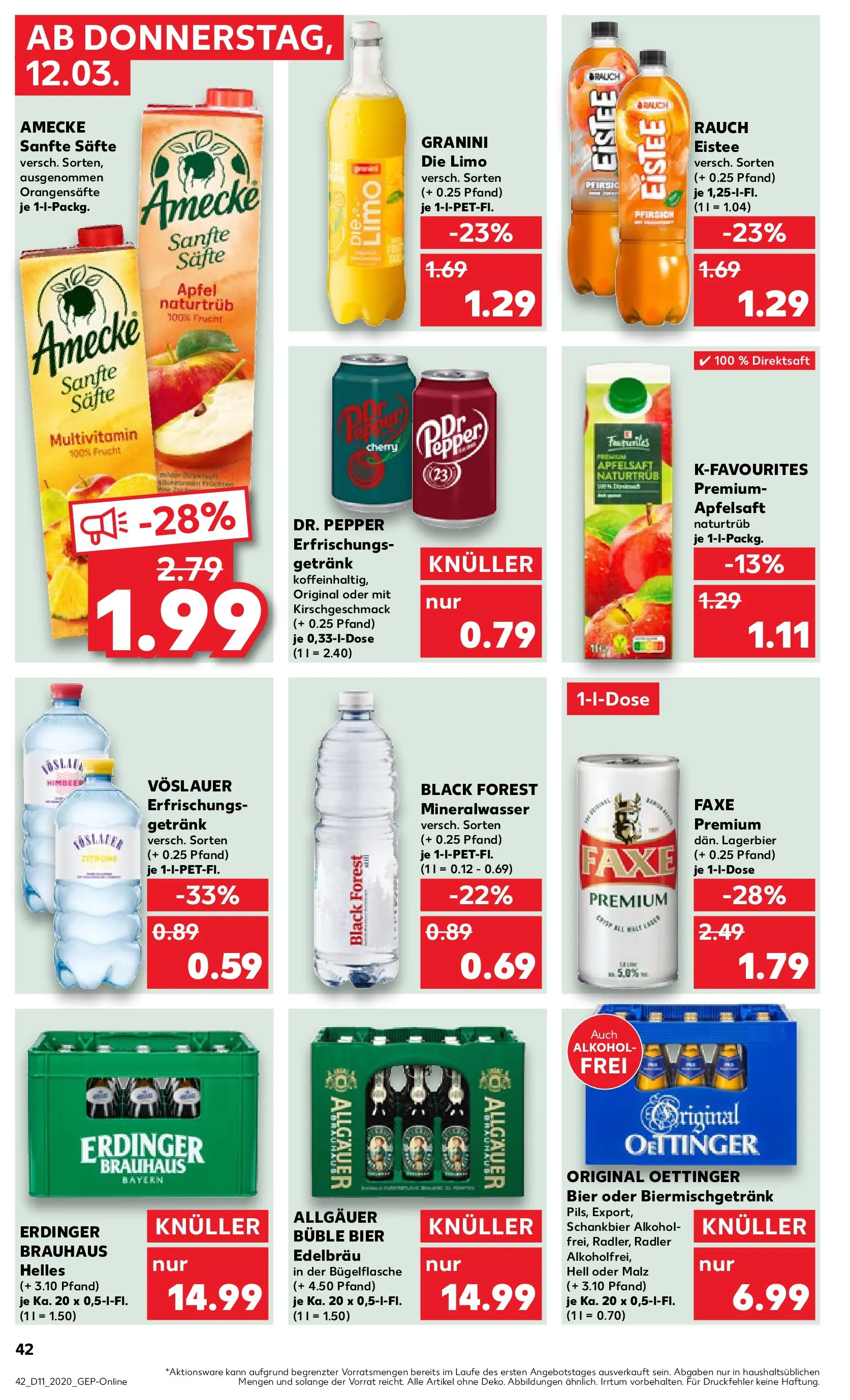 Prospekt Kaufland ab 09.03.2026 » Angebote Online zum Blättern | Seite: 54 | Produkte: Äpfel, Oettinger, Mineralwasser, Apple