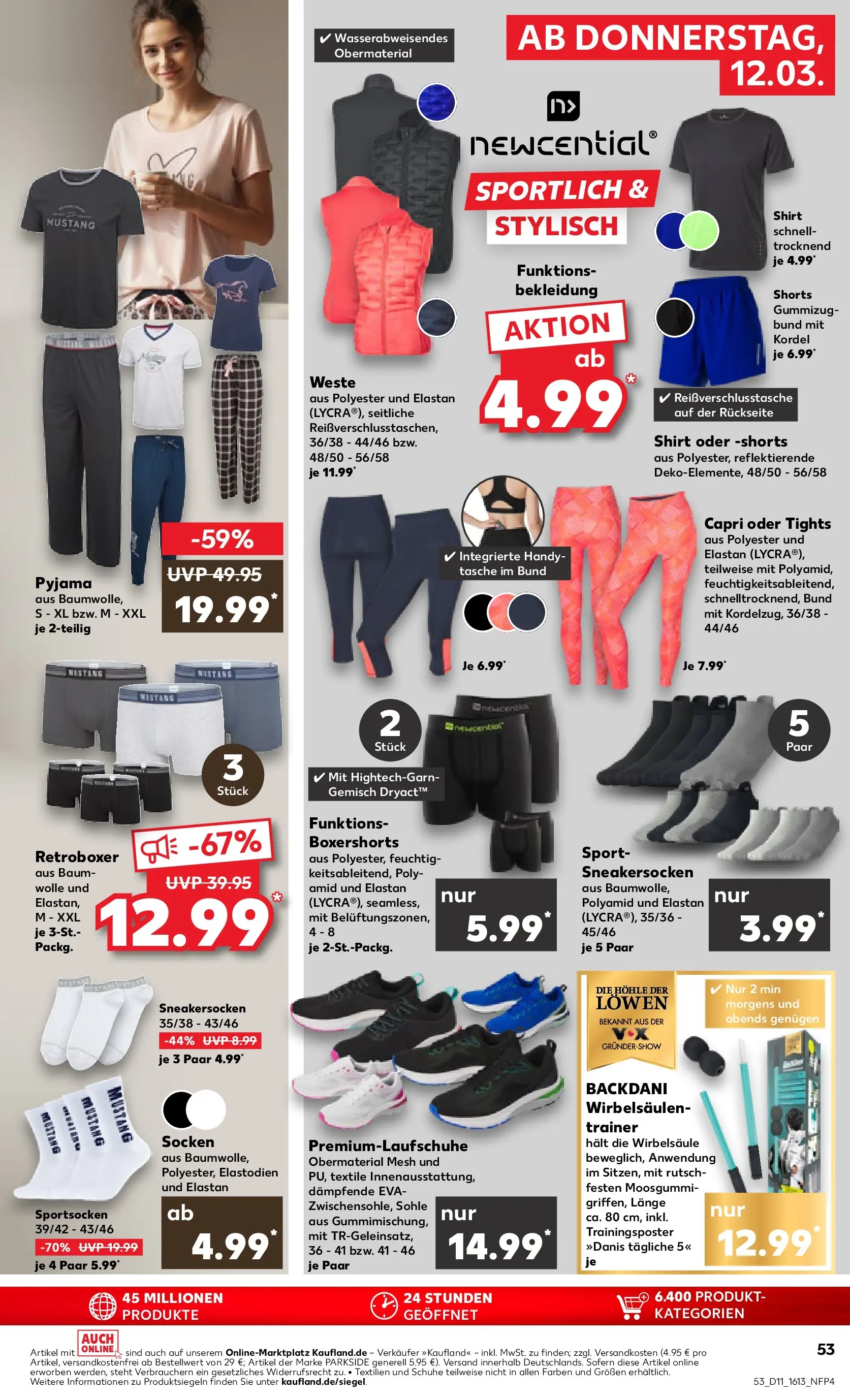 Prospekt Kaufland ab 09.03.2026 » Angebote Online zum Blättern | Seite: 65 | Produkte: Tasche, T-Shirt, Bekleidung, Socken