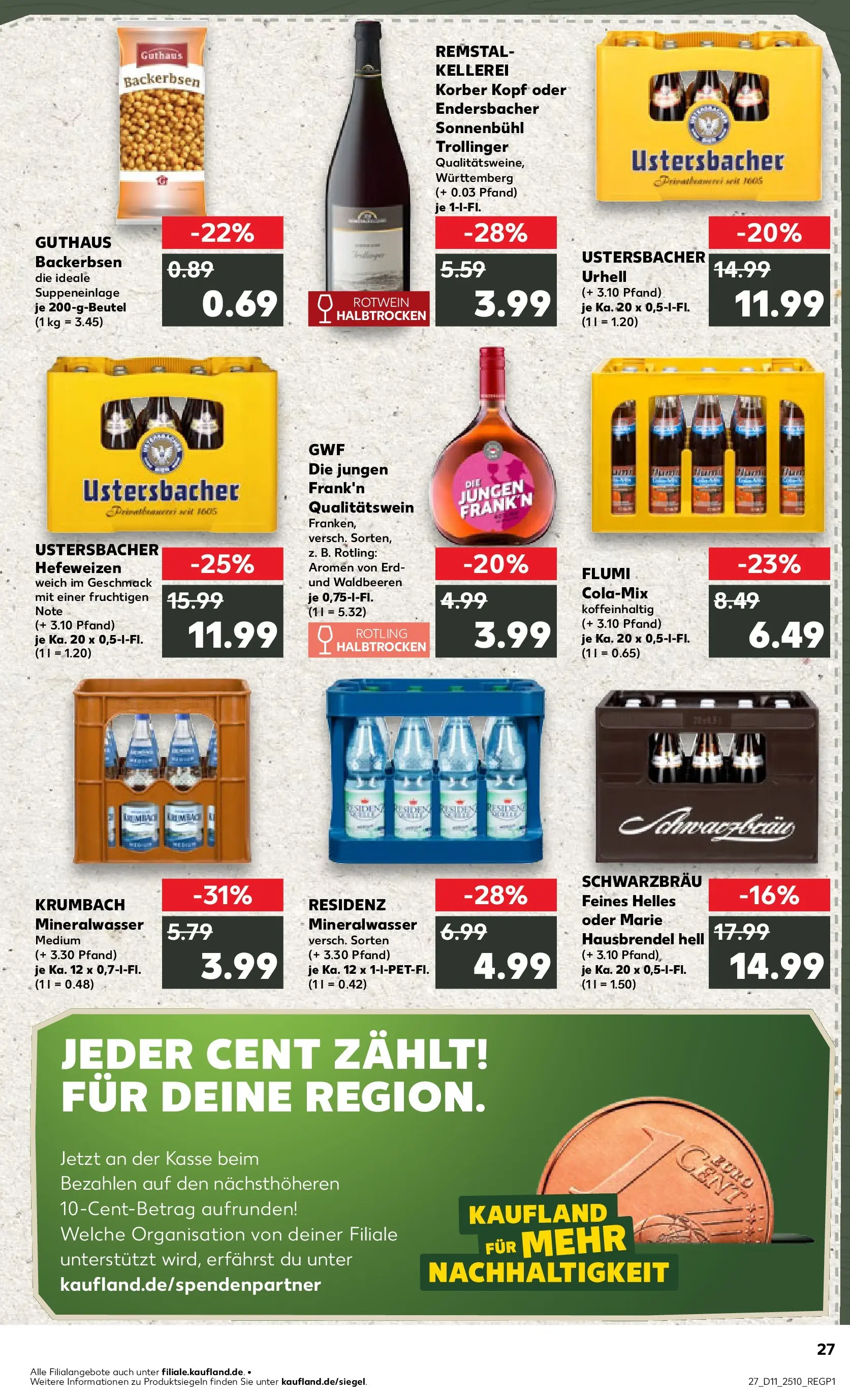 Prospekt Kaufland ab 11.03.2026 » Angebote Online zum Blättern | Seite: 35 | Produkte: Cola, Rotwein, Mineralwasser