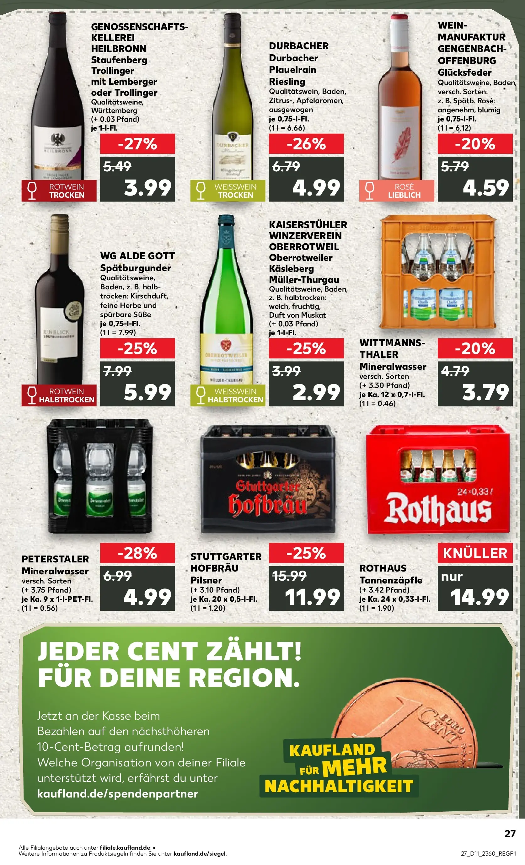 Prospekt Kaufland ab 09.03.2026 » Angebote Online zum Blättern | Seite: 39 | Produkte: Butter, Käse, Mineralwasser, Wurst