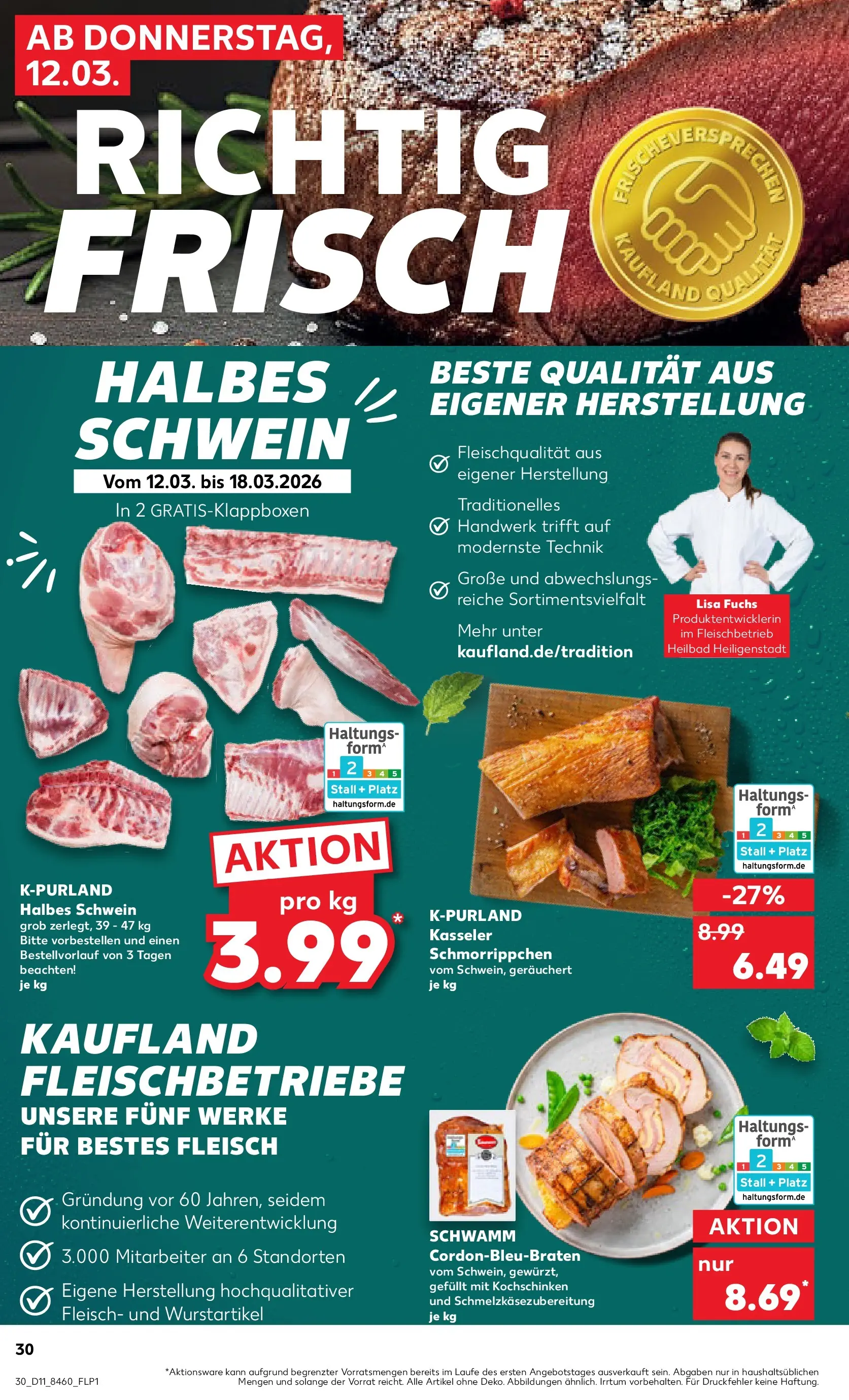 Prospekt Kaufland ab 09.03.2026 » Angebote Online zum Blättern | Seite: 50 | Produkte: Fleisch