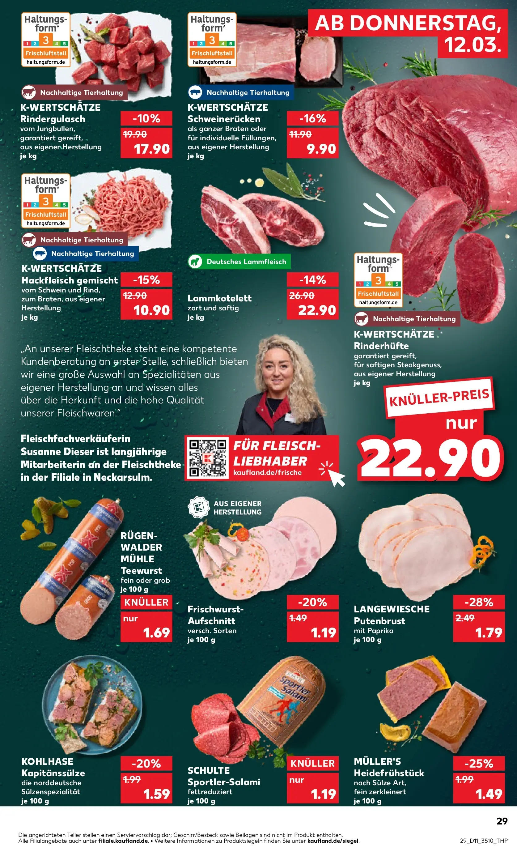 Prospekt Kaufland ab 12.03.2026 » Angebote Online zum Blättern | Seite: 29 | Produkte: Mühle, Paprika, Fleisch, Hackfleisch