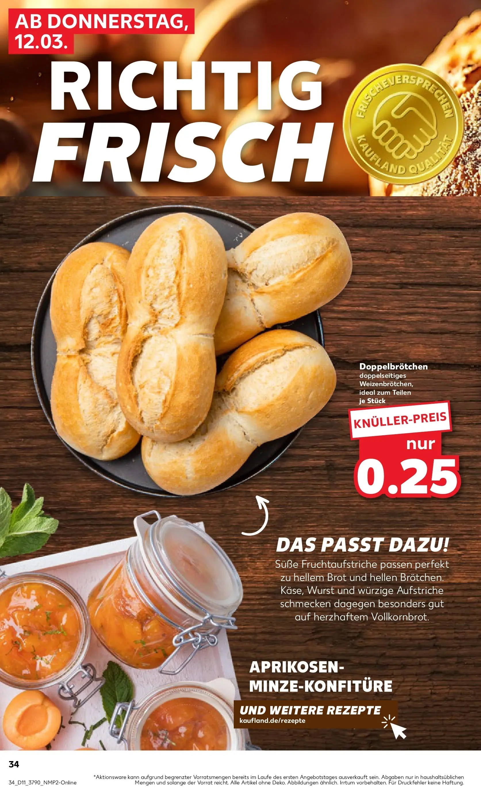 Prospekt Kaufland ab 12.03.2026 » Angebote Online zum Blättern | Seite: 34 | Produkte: Wurst, Brot