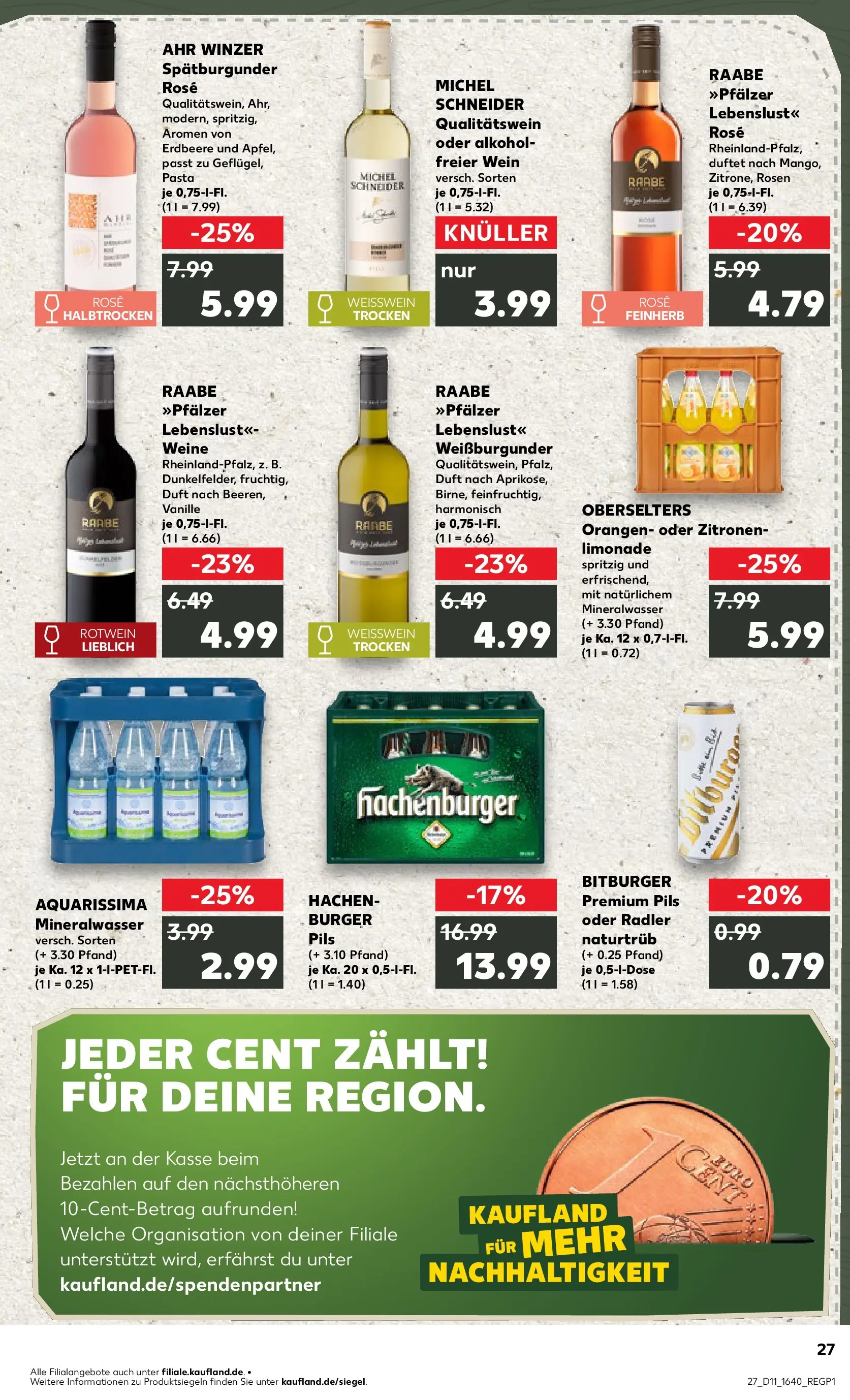 Prospekt Kaufland ab 09.03.2026 » Angebote Online zum Blättern | Seite: 39 | Produkte: Bitburger, Rotwein, Orangen, Pasta