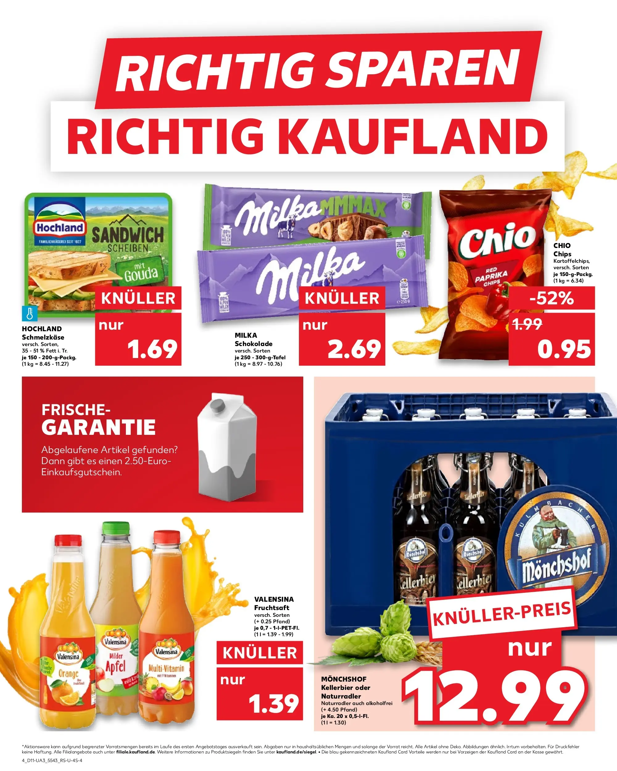 Prospekt Kaufland ab 12.03.2026 » Angebote Online zum Blättern | Seite: 4 | Produkte: Äpfel, Milka, Valensina, Fruchtsaft